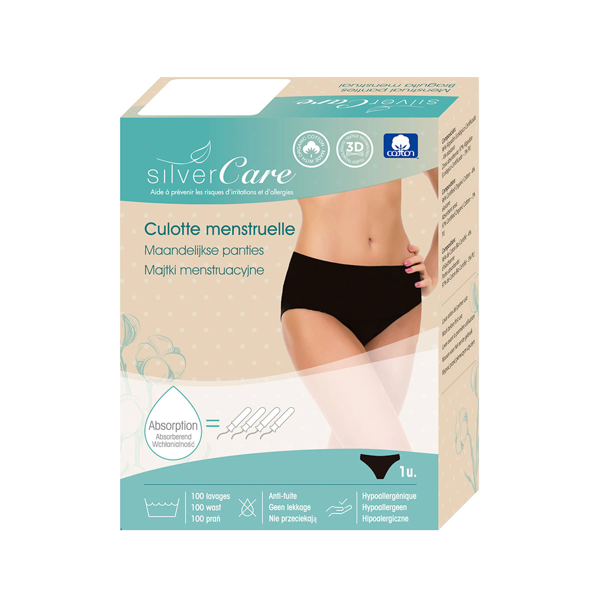 Braguita Menstrual Tamanho S Silvercare
