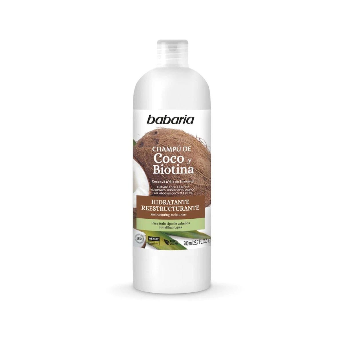 Champô Coco Com Biotina Babaria 700Ml Champô Coco Com Biotina Babaria 700Ml 0