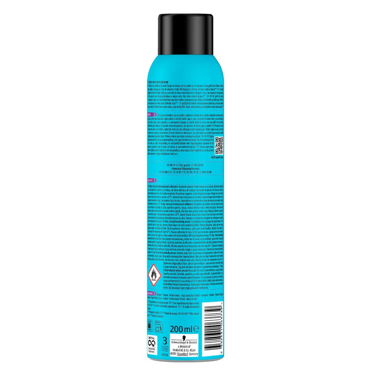 Champú En Seco Extra Volumen Got2B 200Ml