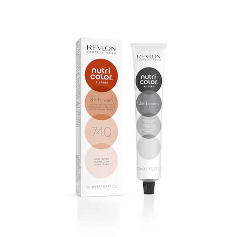 Mascarilla De Color Nutri Color Filters Revlon N740 Cobre Rojizos y Caobas