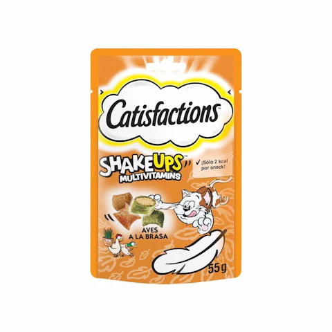 Snack Gatos Shake Ups Multivitamínico Catisfactions 55 G