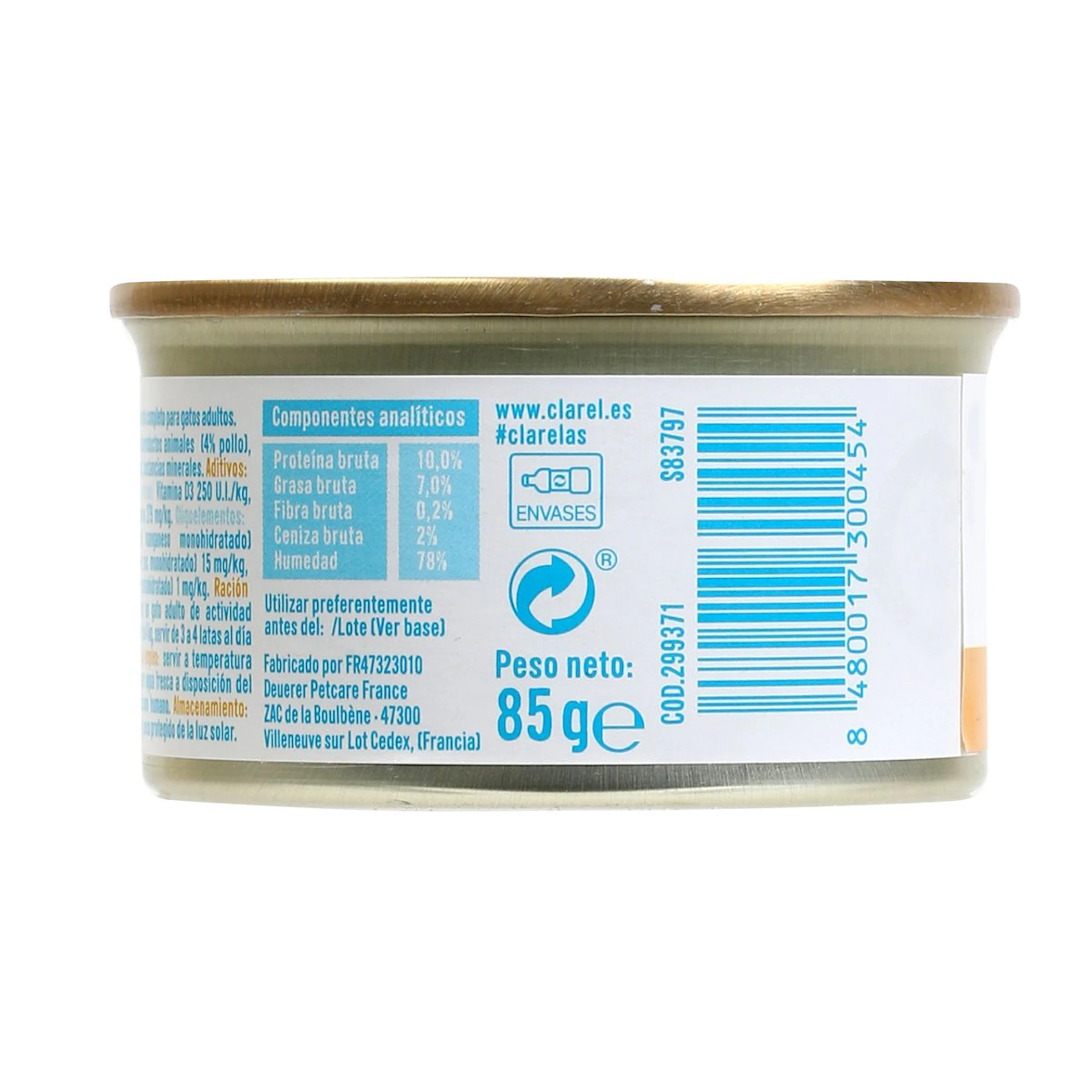 Comida Húmida Gatos Mousse Frango AS 85Gr