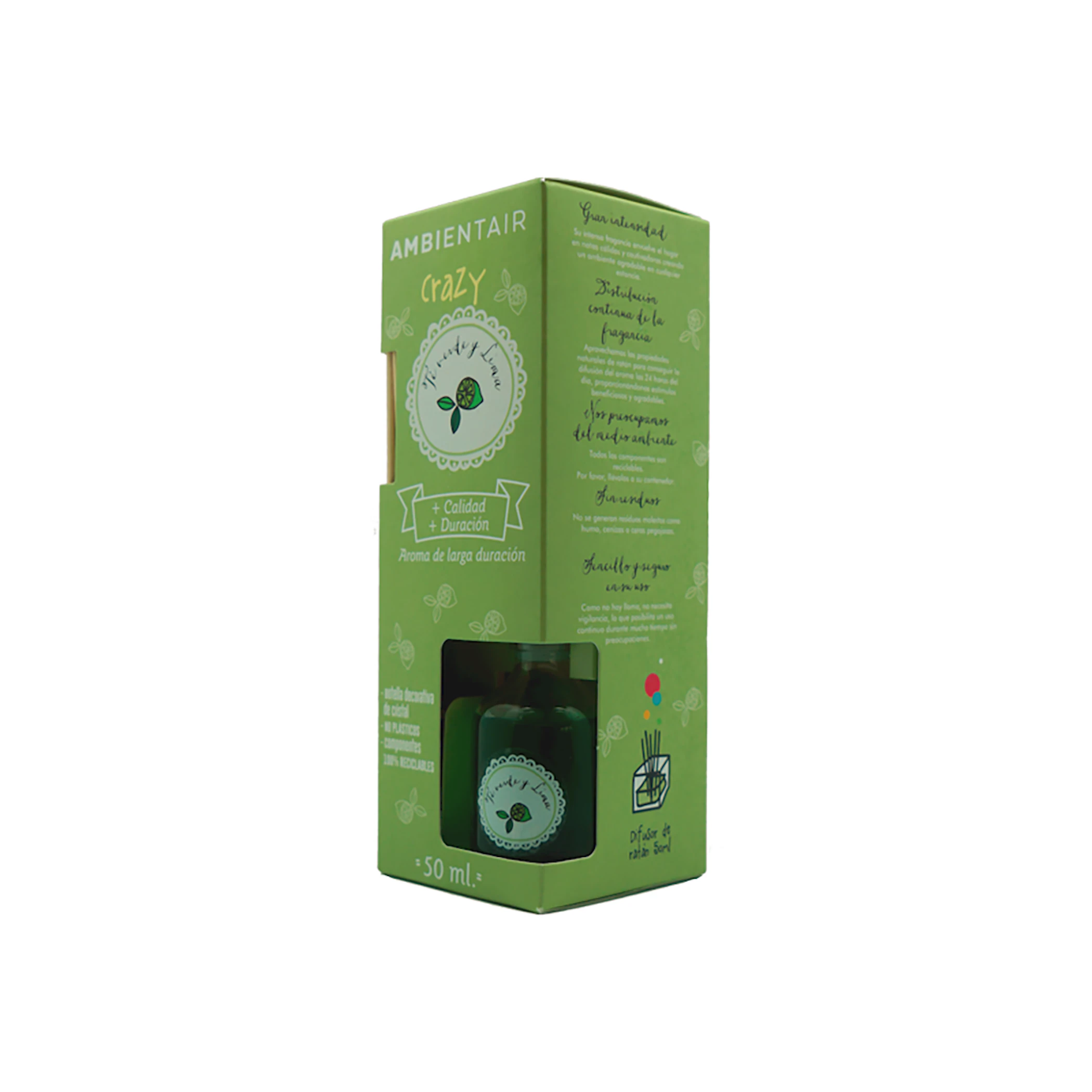 Ambientador Mikado Té Verde Y Lima Crazy Ambientair 50Ml