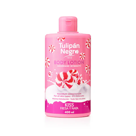Body Lotion T.Negro Fresa Y Nata 400Ml