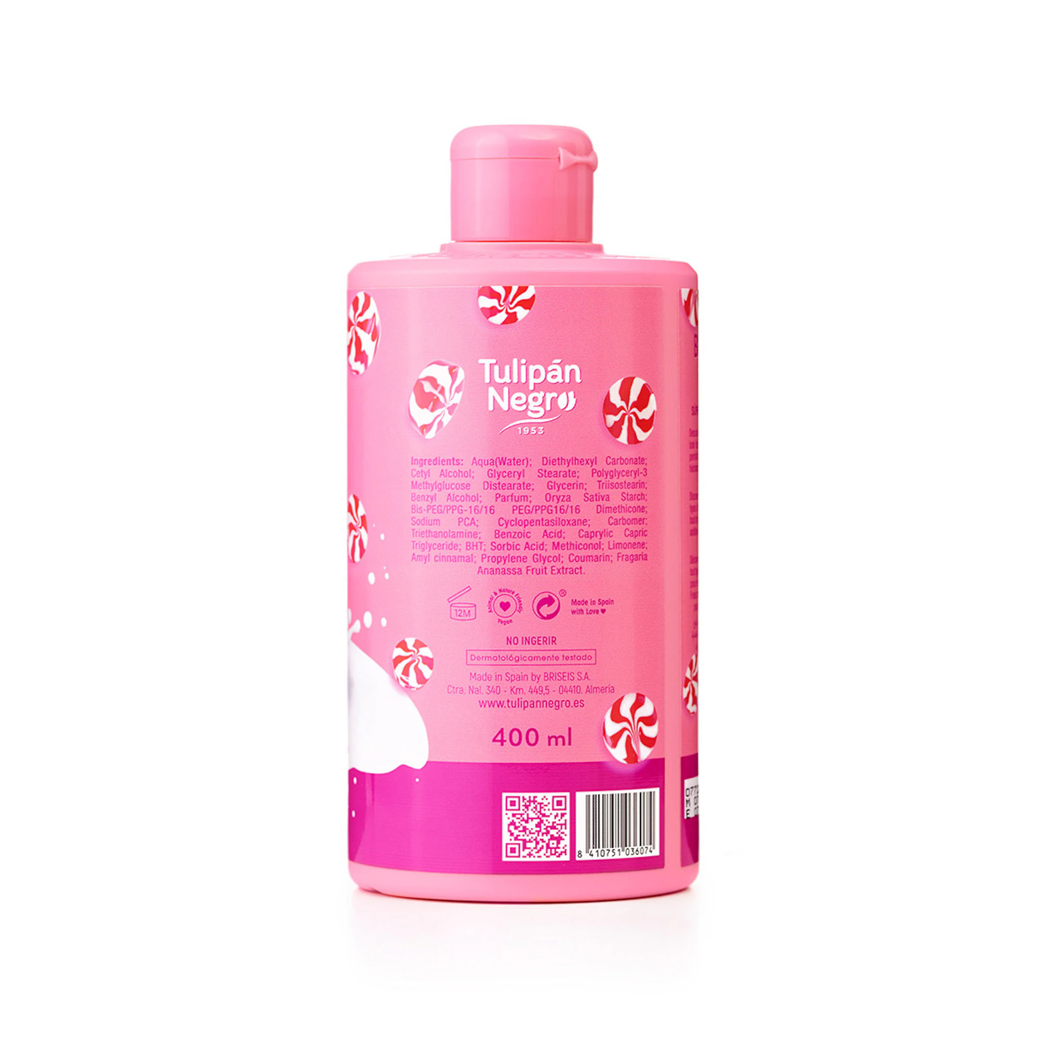 Loción Corporal Fresa Y Nata Tulipán Negro 400Ml