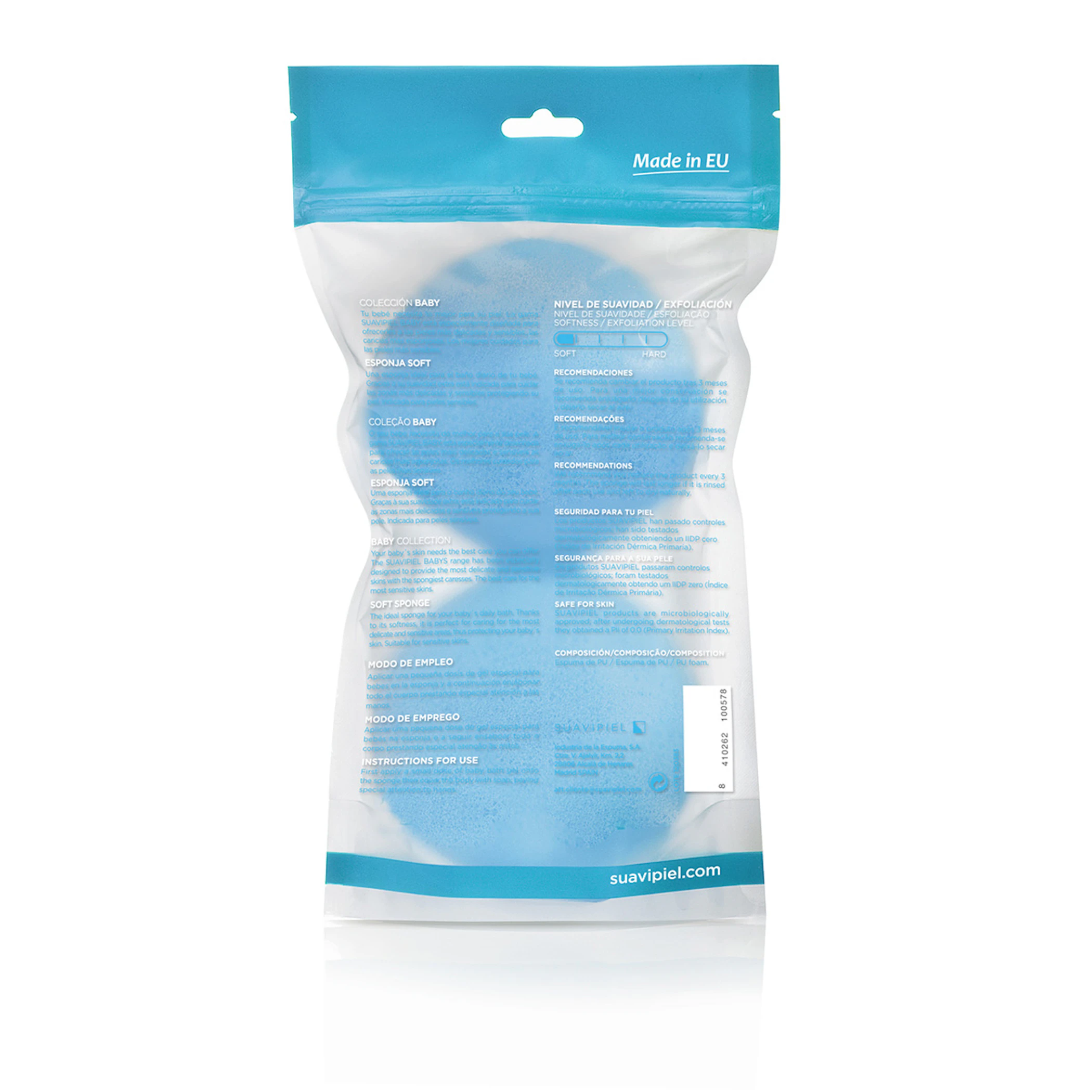 Esponjas De Baño Soft Baby Suavipiel 2 Uds