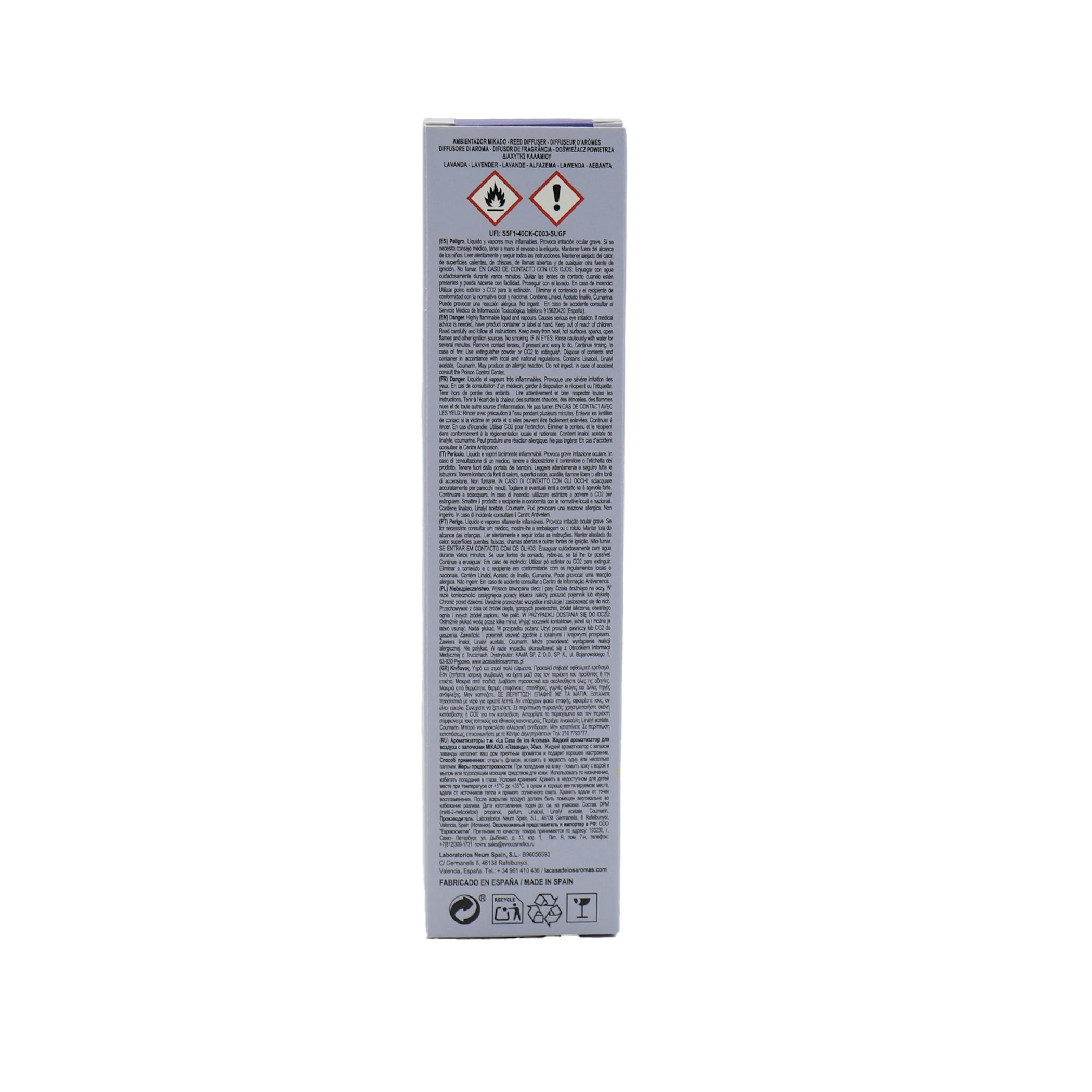 Ambientador Mikado Basic Lavanda La Casa De Los Aromas 30Ml