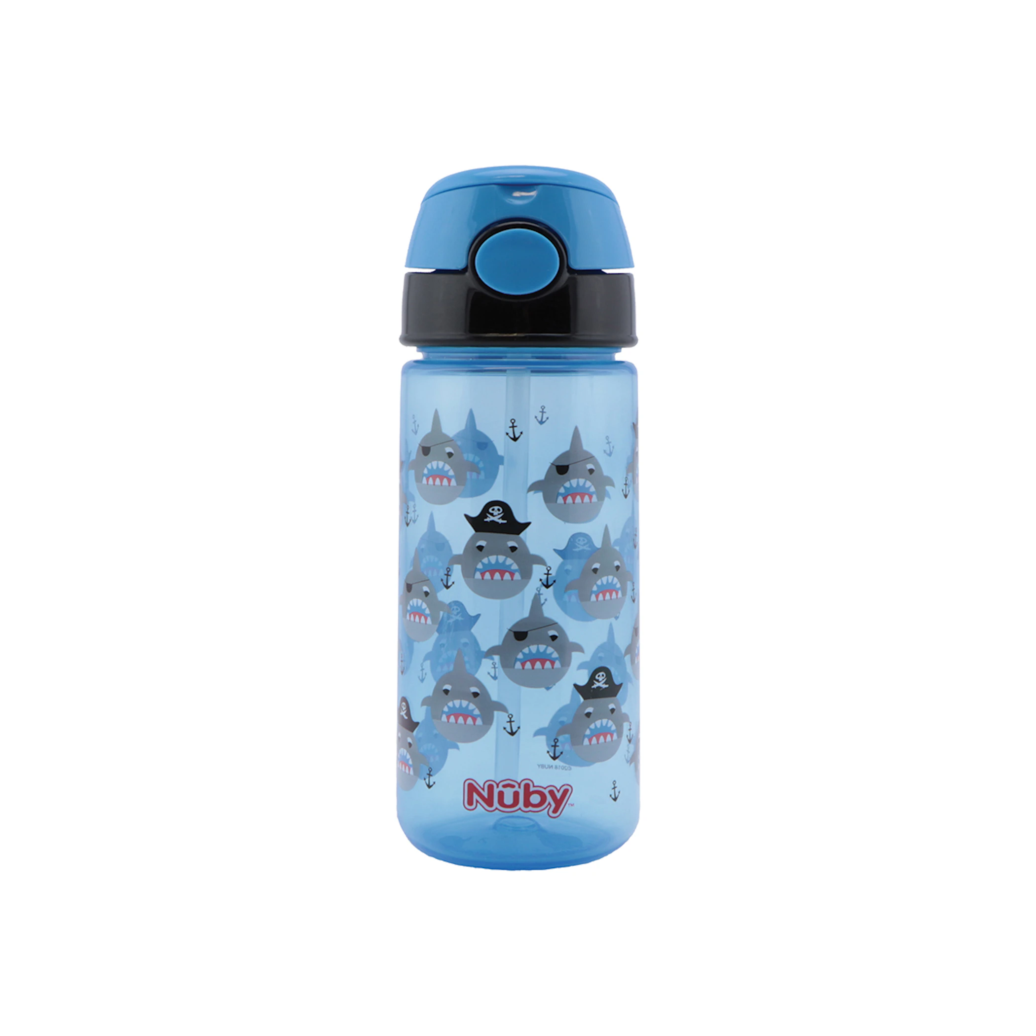 Garrafa De Água Com Palhinha E Botão Nuby