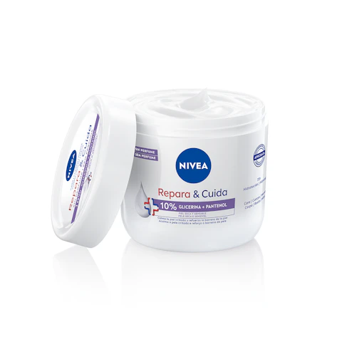 Crema corporal repara y cuida c/ glicerina NIVEA, tarro 400 ml