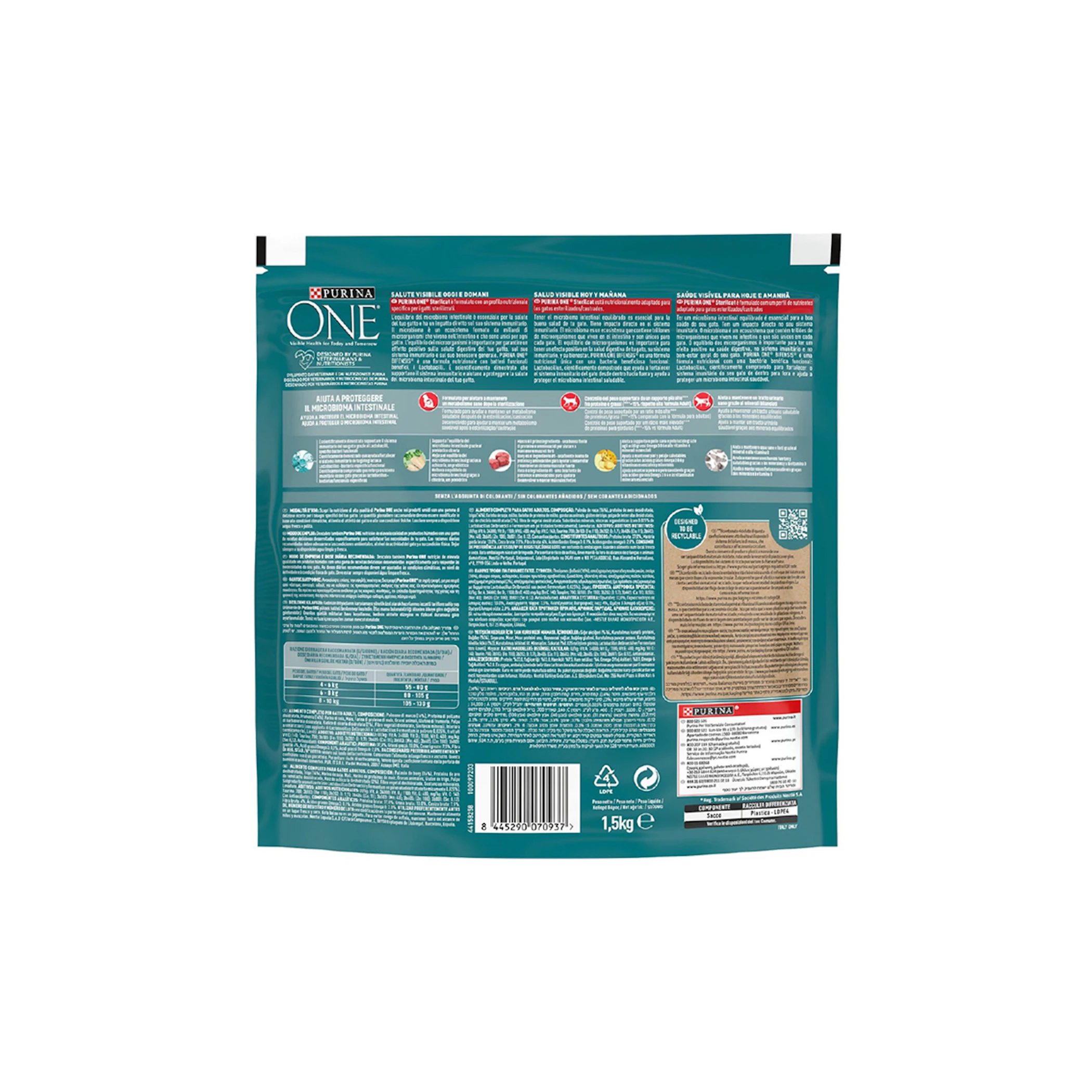 Pienso Gatos Esterilizados Buey Y Trigo Bifensis Purina One 1.5Kg