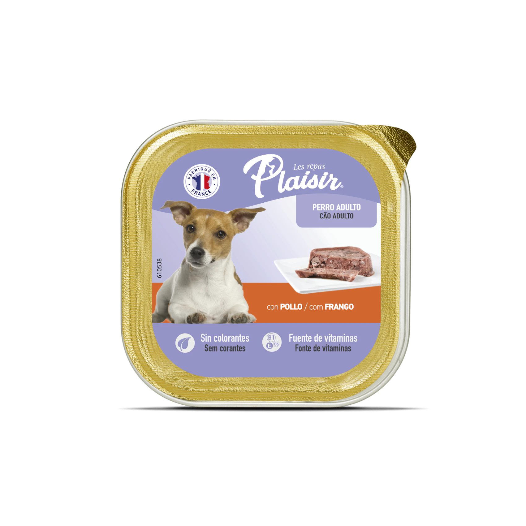 Comida Húmeda Perros Paté Pollo Plaisir 150G