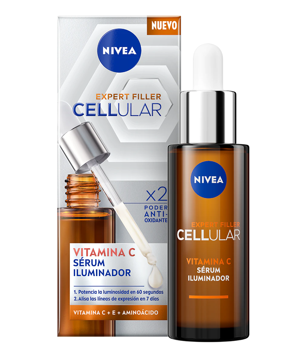 Sérum Facial Expert Filler Cellular Vitamina C+E Nivea 30Ml