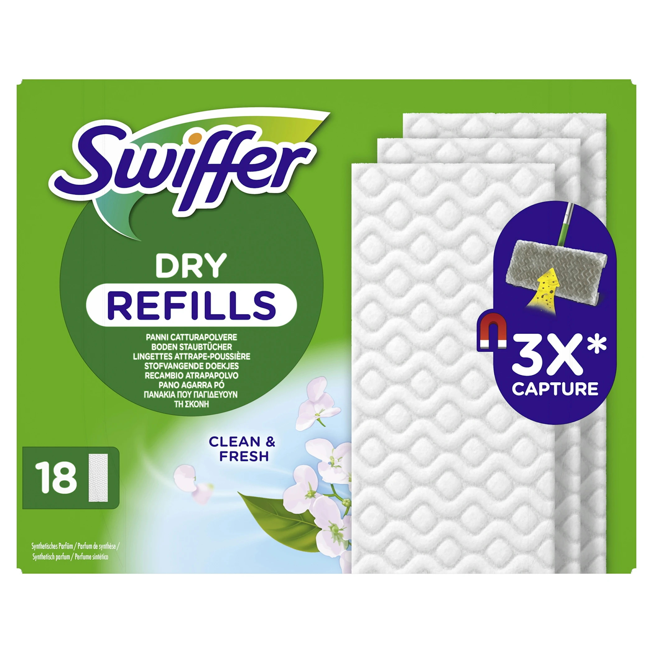 Recambios Secos Mopa Atrapapolvo Swiffer 18 Uds 0