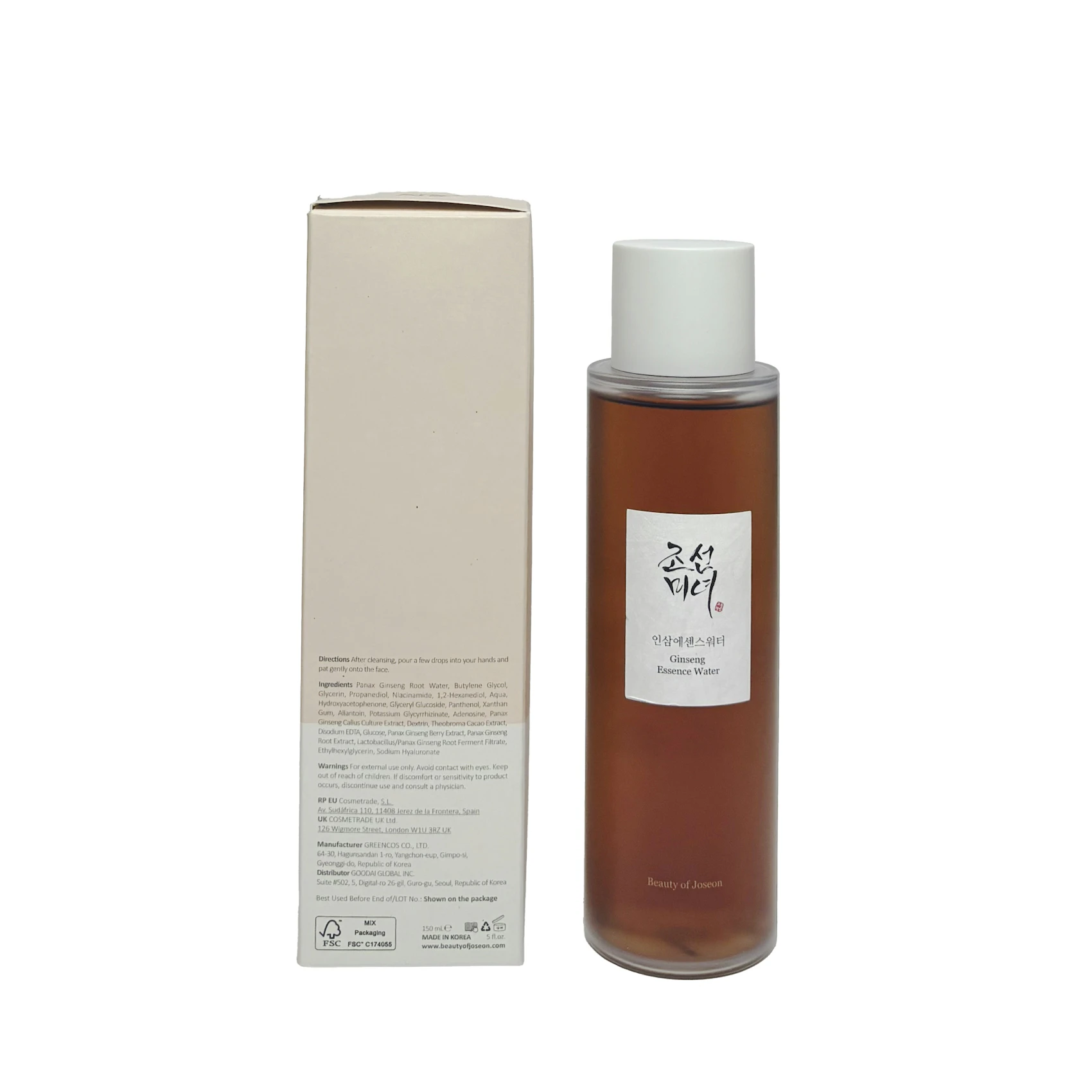Essência Facial Ginseng Beauty Of Joseon 150Ml