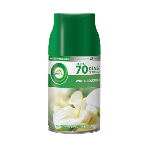 Ambientador Automático Fresh Matic White Bouquet Recambio Air Wick