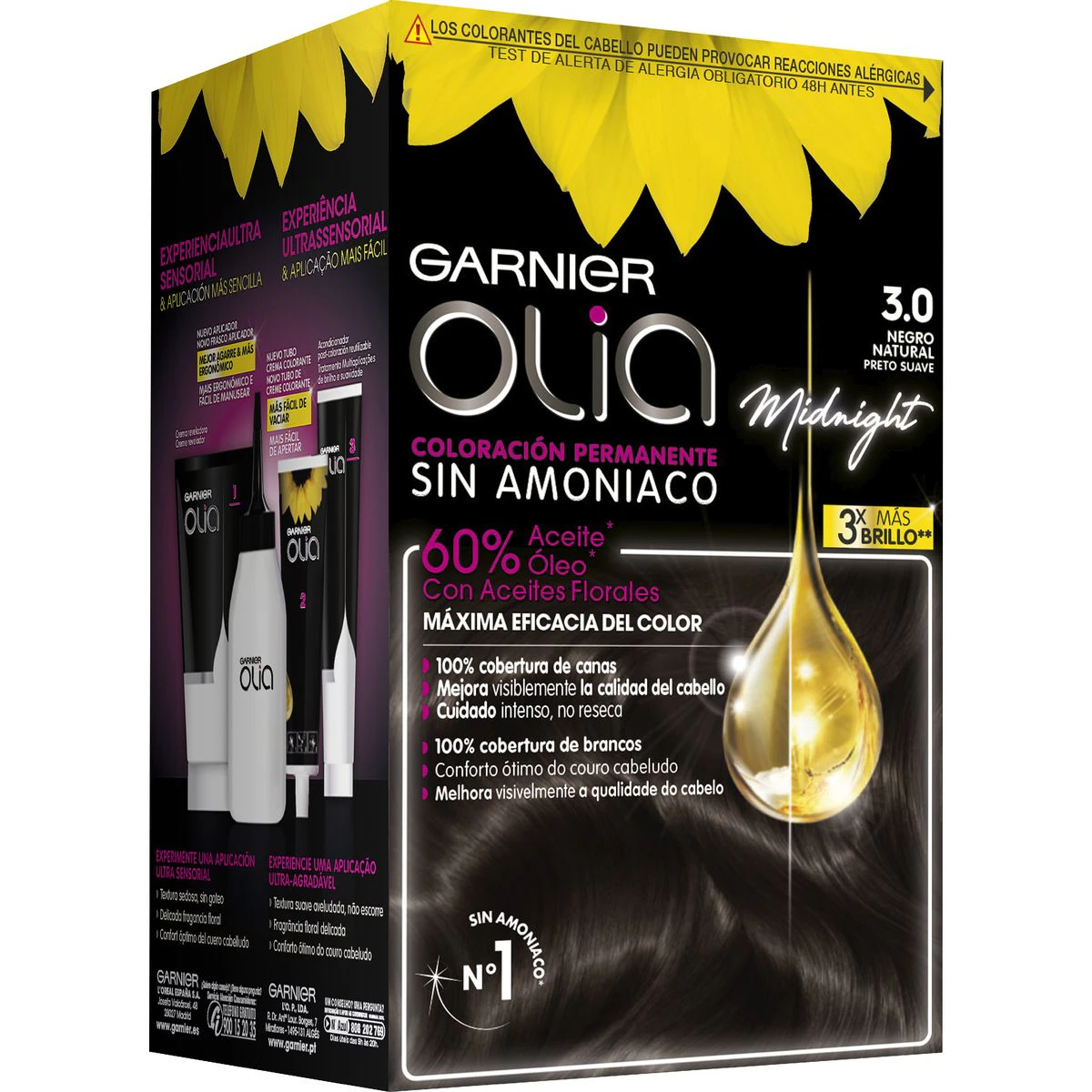 Tinta Permanente Sem Amoníaco Garnier Olia Tons Castanhos