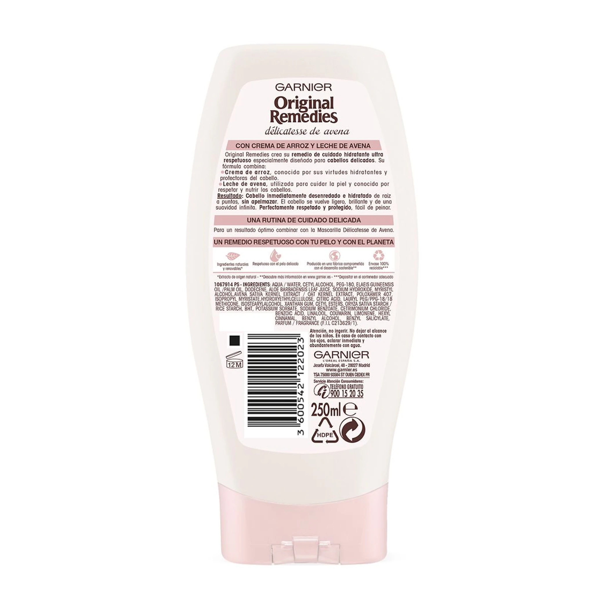 Acondicionador Délicatesse De Avena Original Remedies 250Ml
