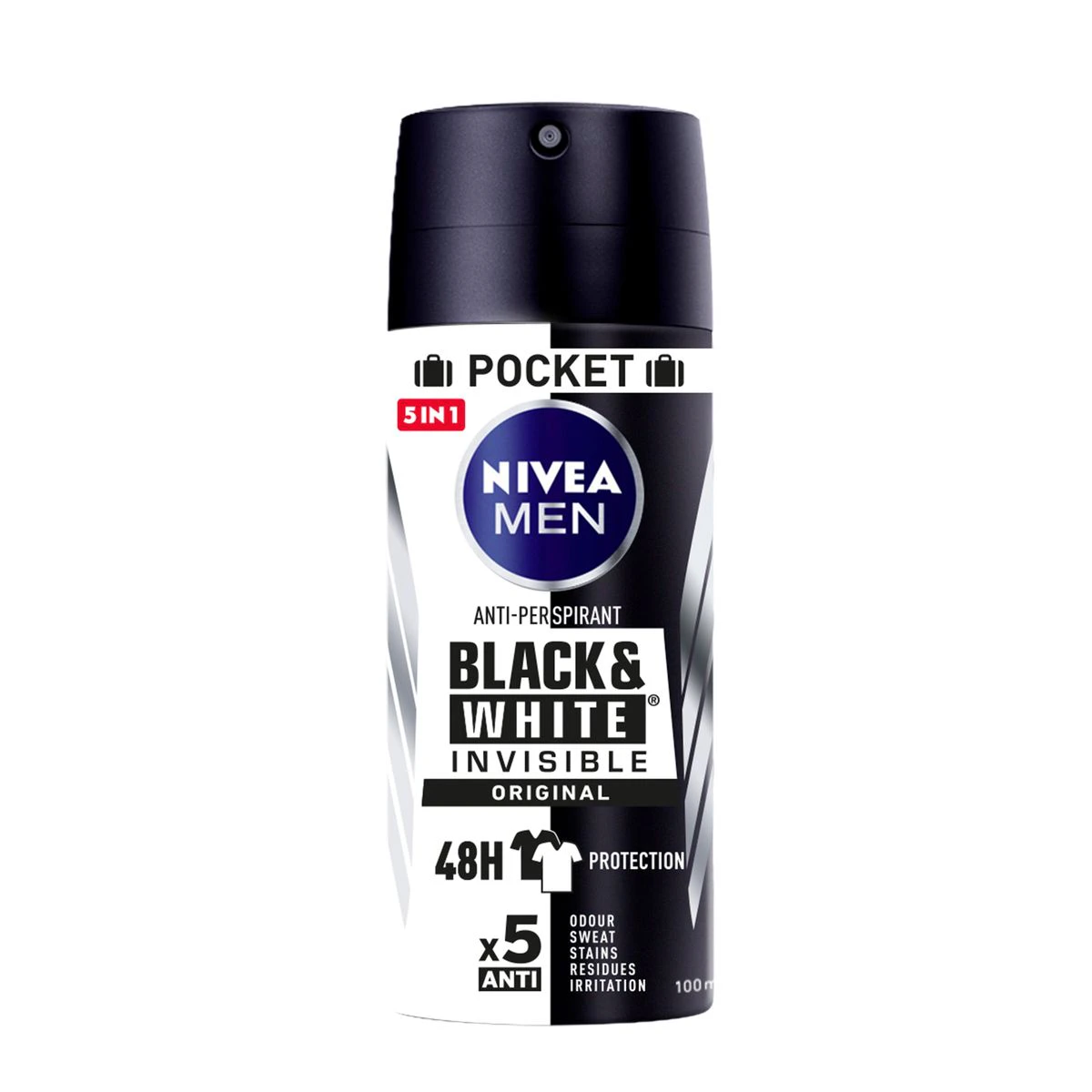 Desodorante Black & White Nivea Spray 100Ml