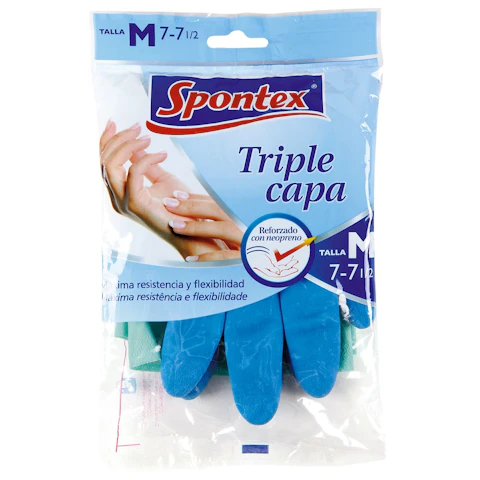Guantes Triple Capa Talla M Spontex