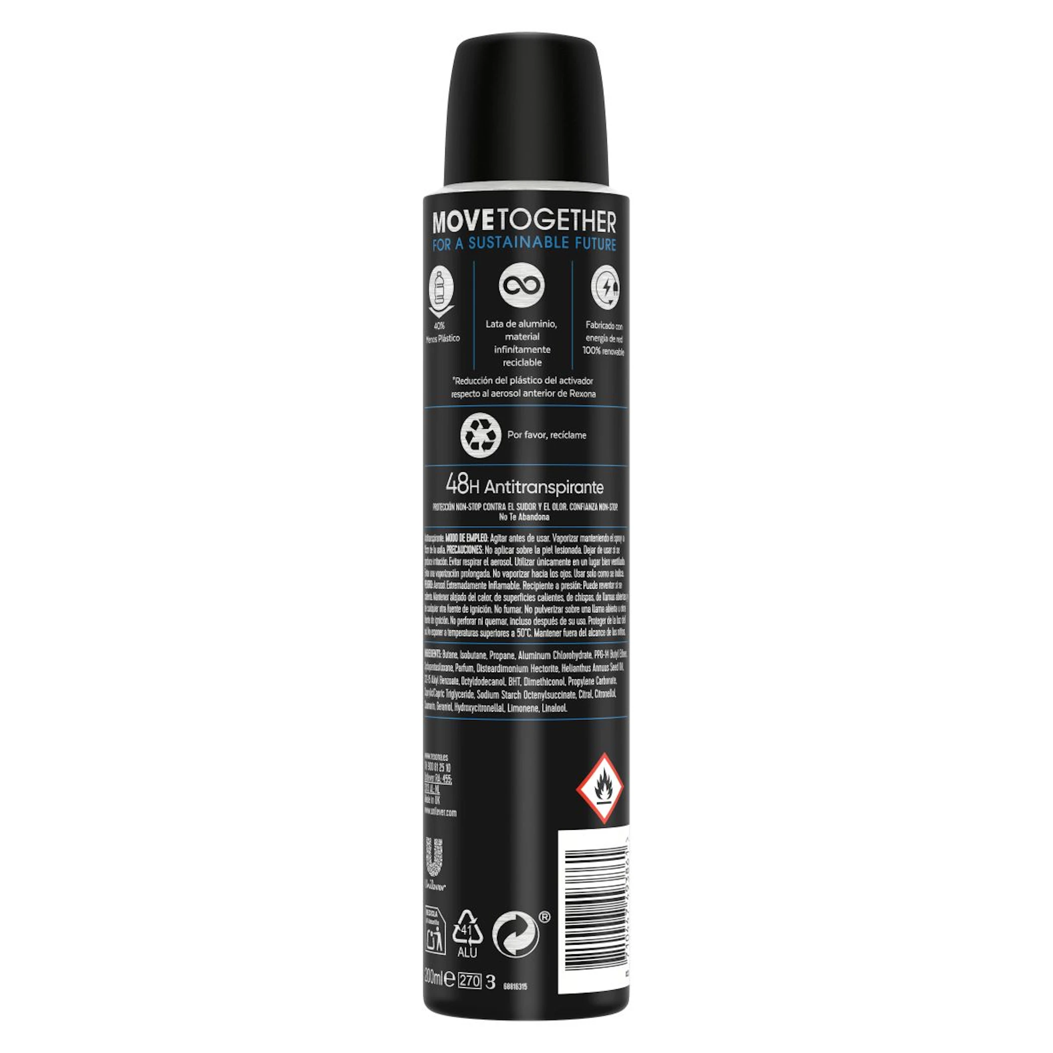 Desodorante Men Rexona Cobalt Dry Spray 200Ml