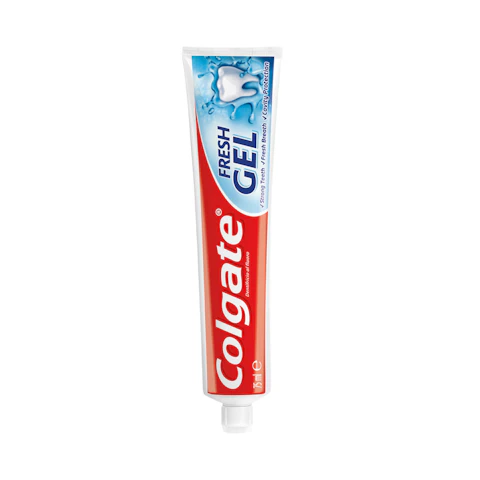 Pasta De Dientes Colgate Fresh Gel Dientes Fuertes Y Aliento Fresco 75Ml