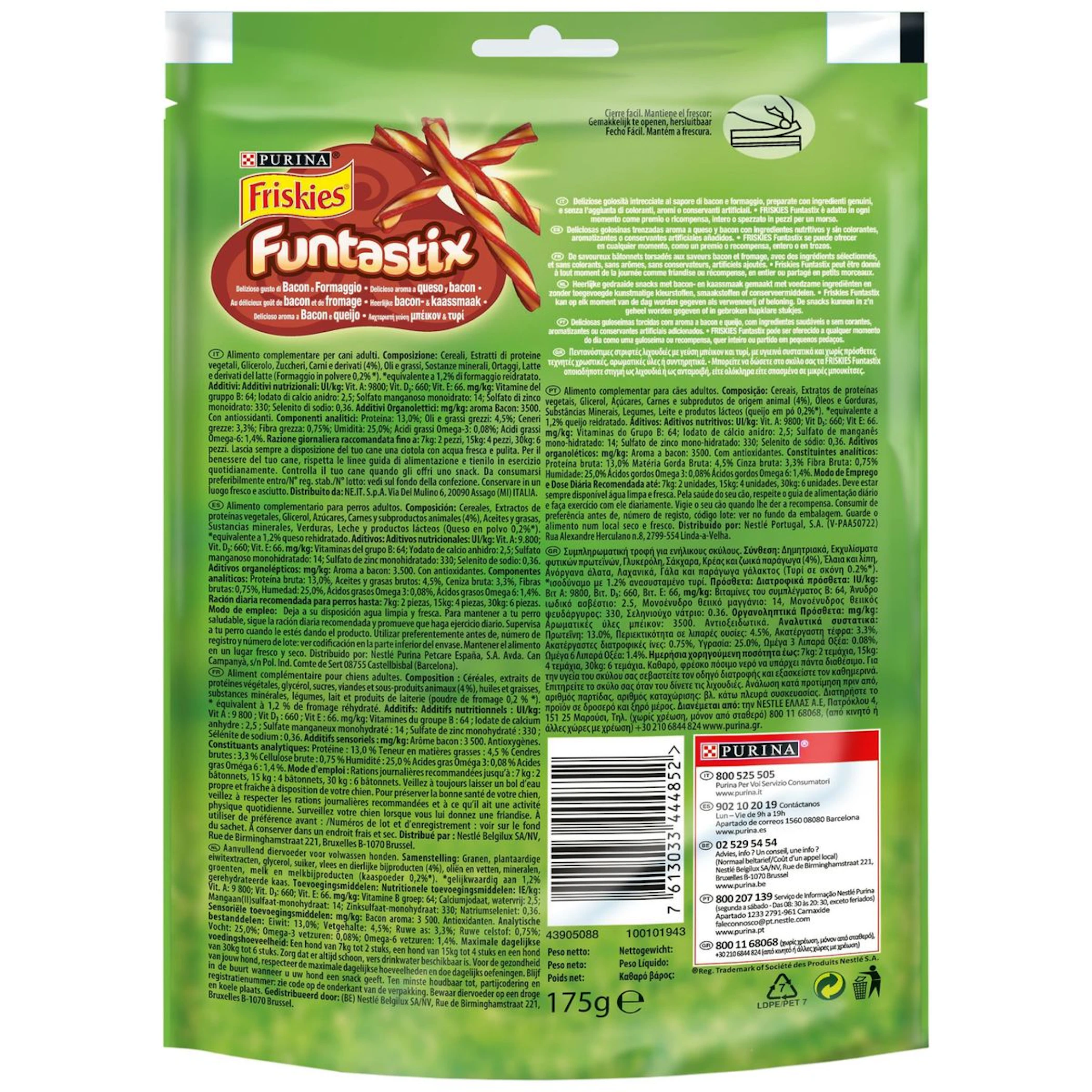Snack Perros Funtastix Friskies 175 Gr
