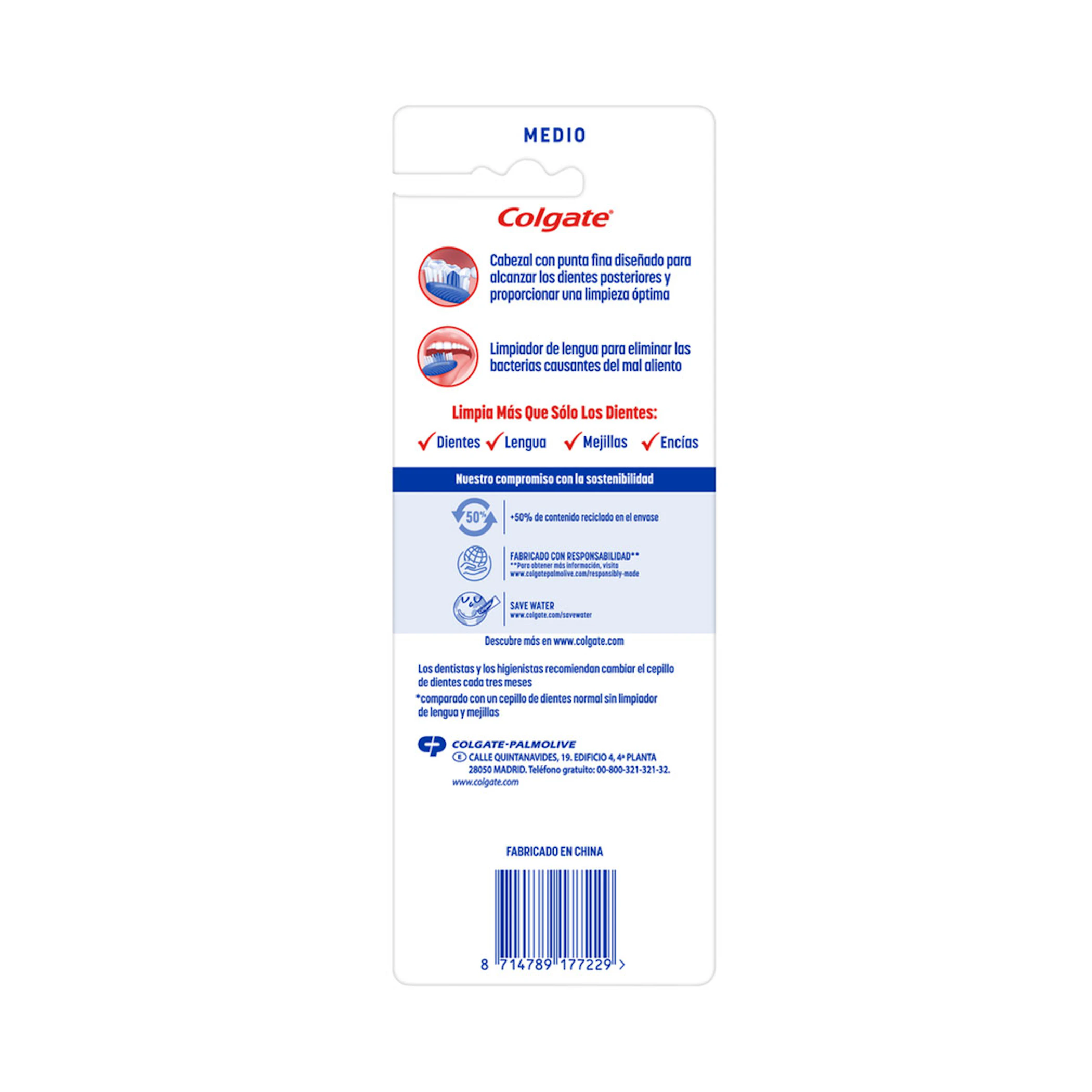 Cepillo De Dientes Extra Clean Medio Colgate 4Uds