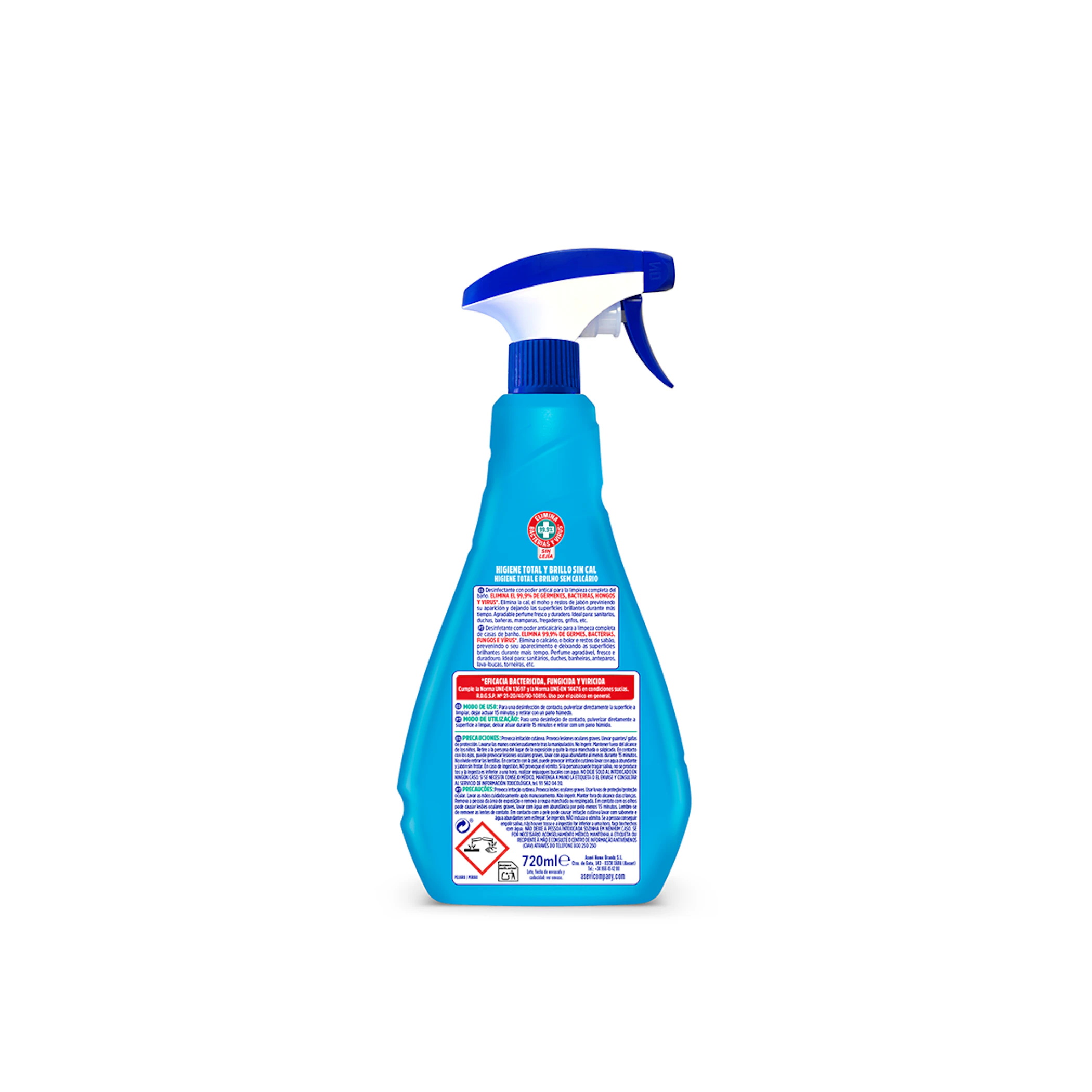 Desinfetante Casas De Banho Asevi Gerpostar 720Ml