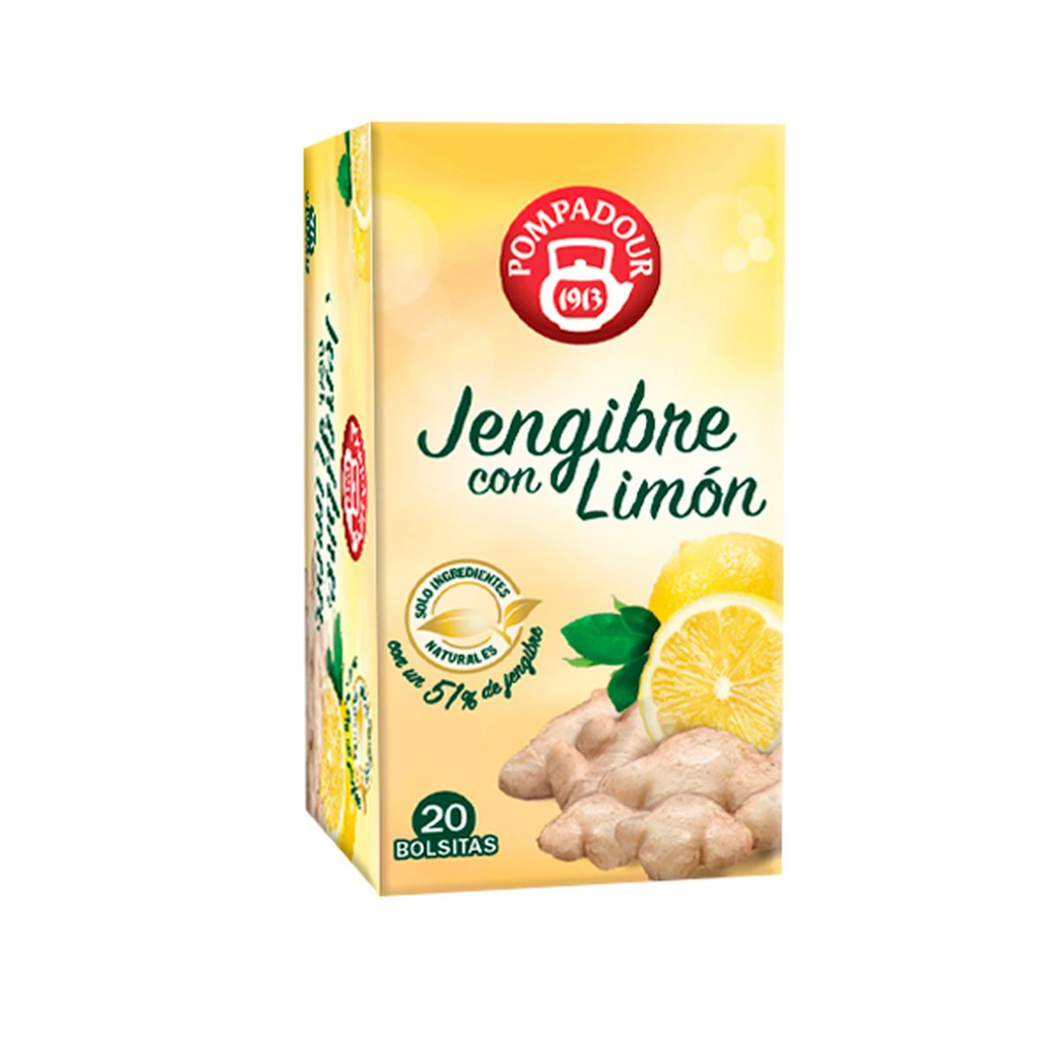 Infusión Jengibre Con Limón Pompadour 20 Uds