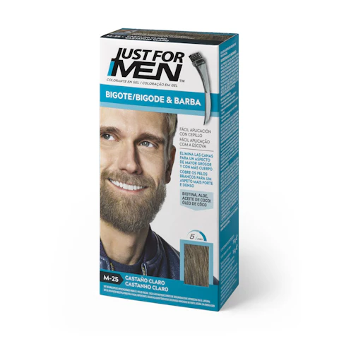 Tinte Para Bigote Y Barba Just For Men M25 Castaño Claro