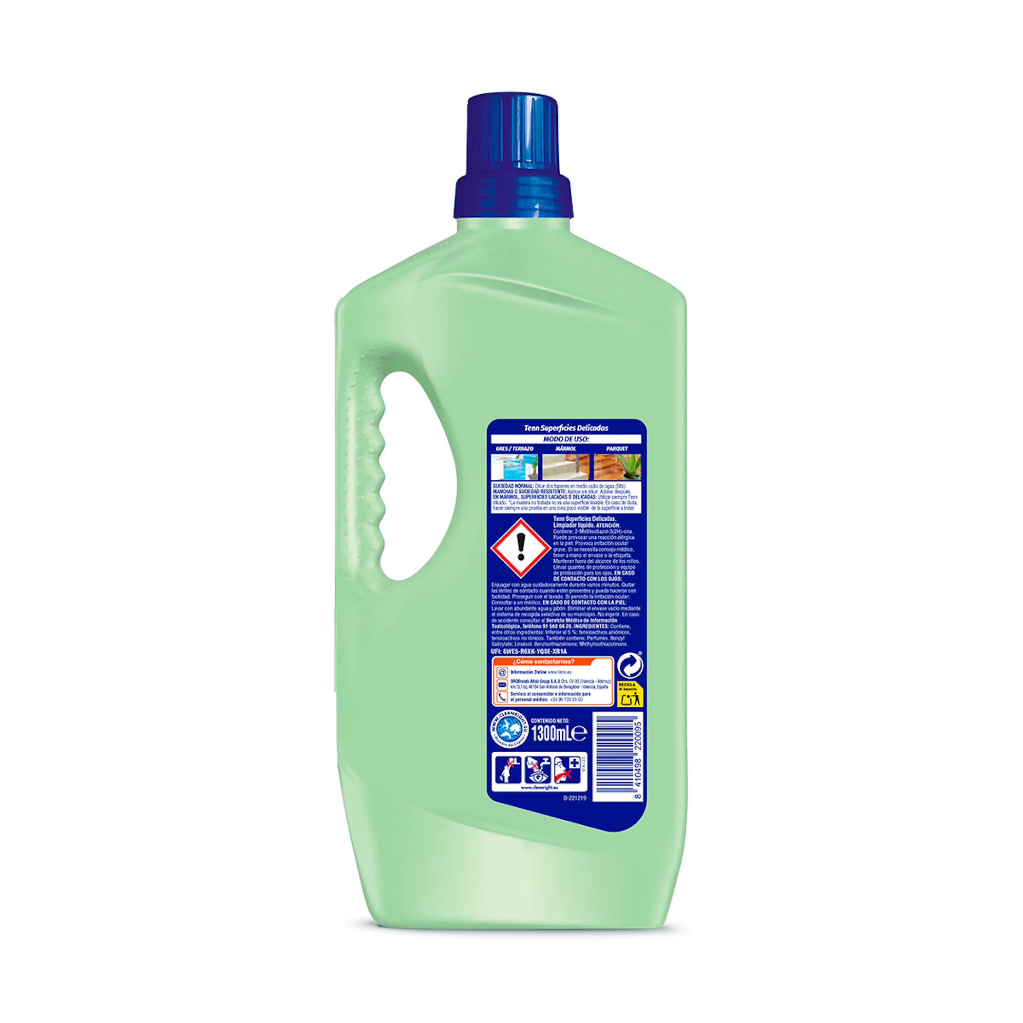Limpa Com Bioálcool Tenn Aloe Vera Garrafa 1.3 Lt