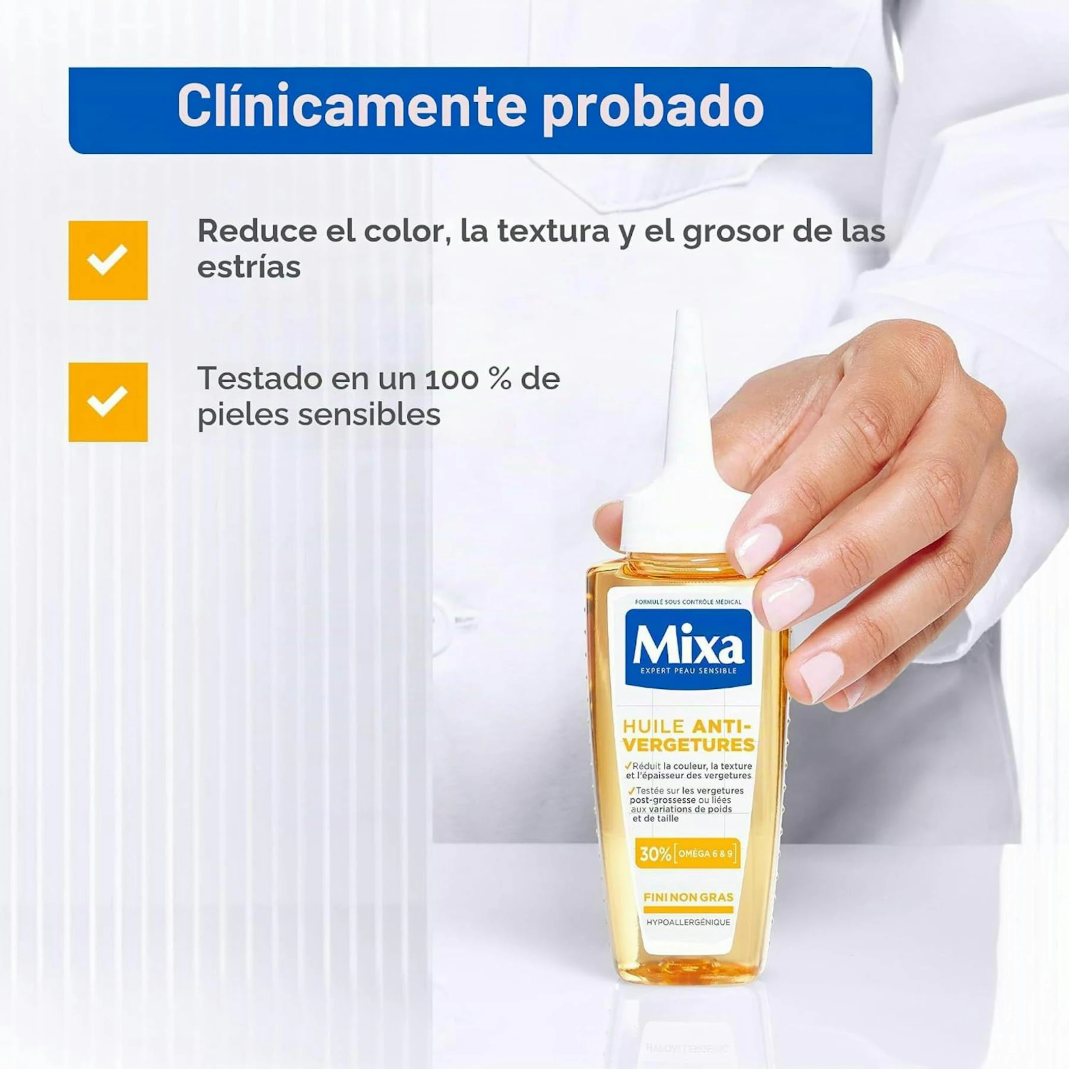 Aceite Antiestrías No Graso Mixa 100 Ml