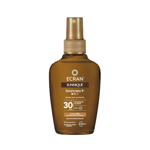 Aceite Solar Seco Broncea+ SPF 30 Ecran Sunnique 100Ml