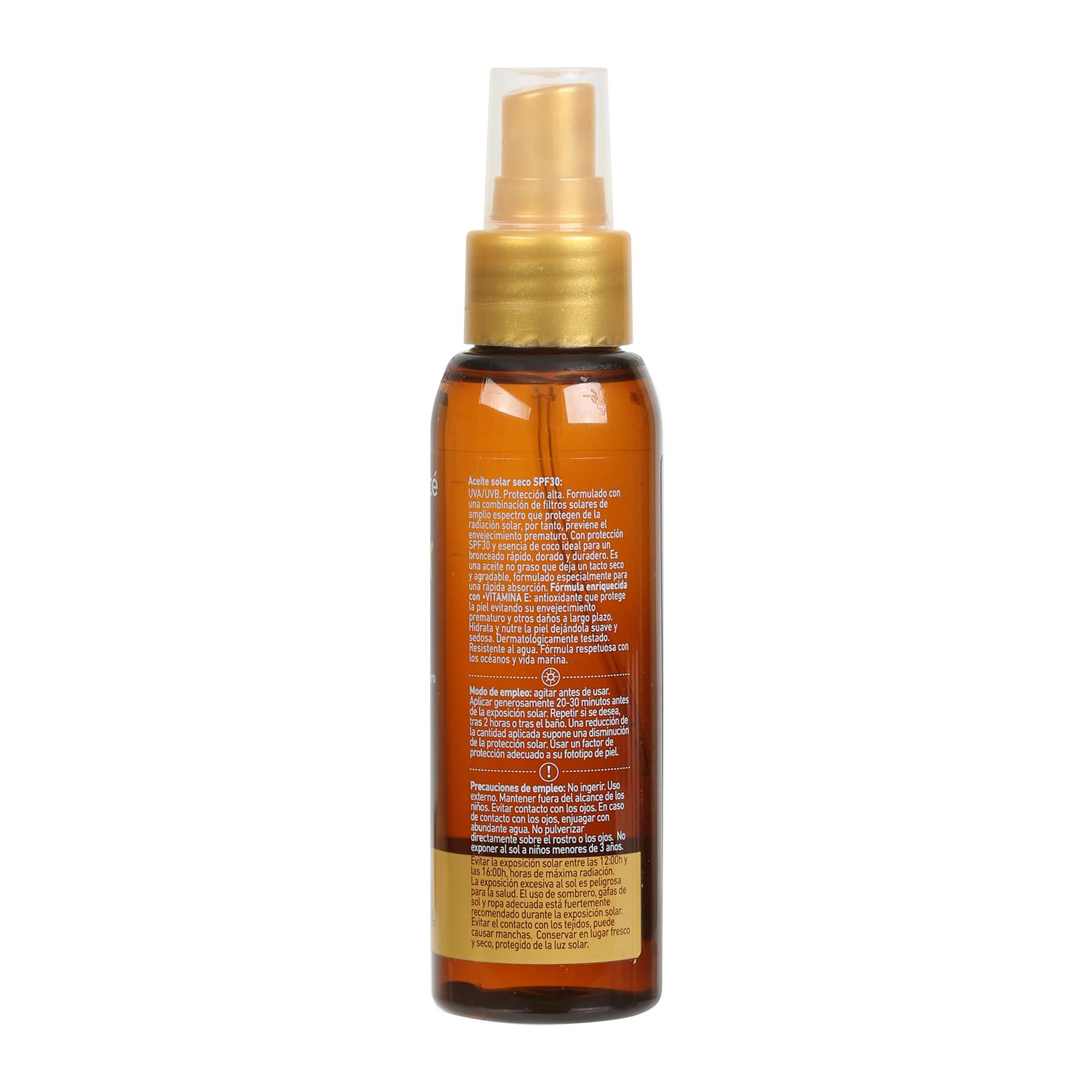 Aceite Solar Seco SPF 30 Formato Viaje Bonté 100Ml