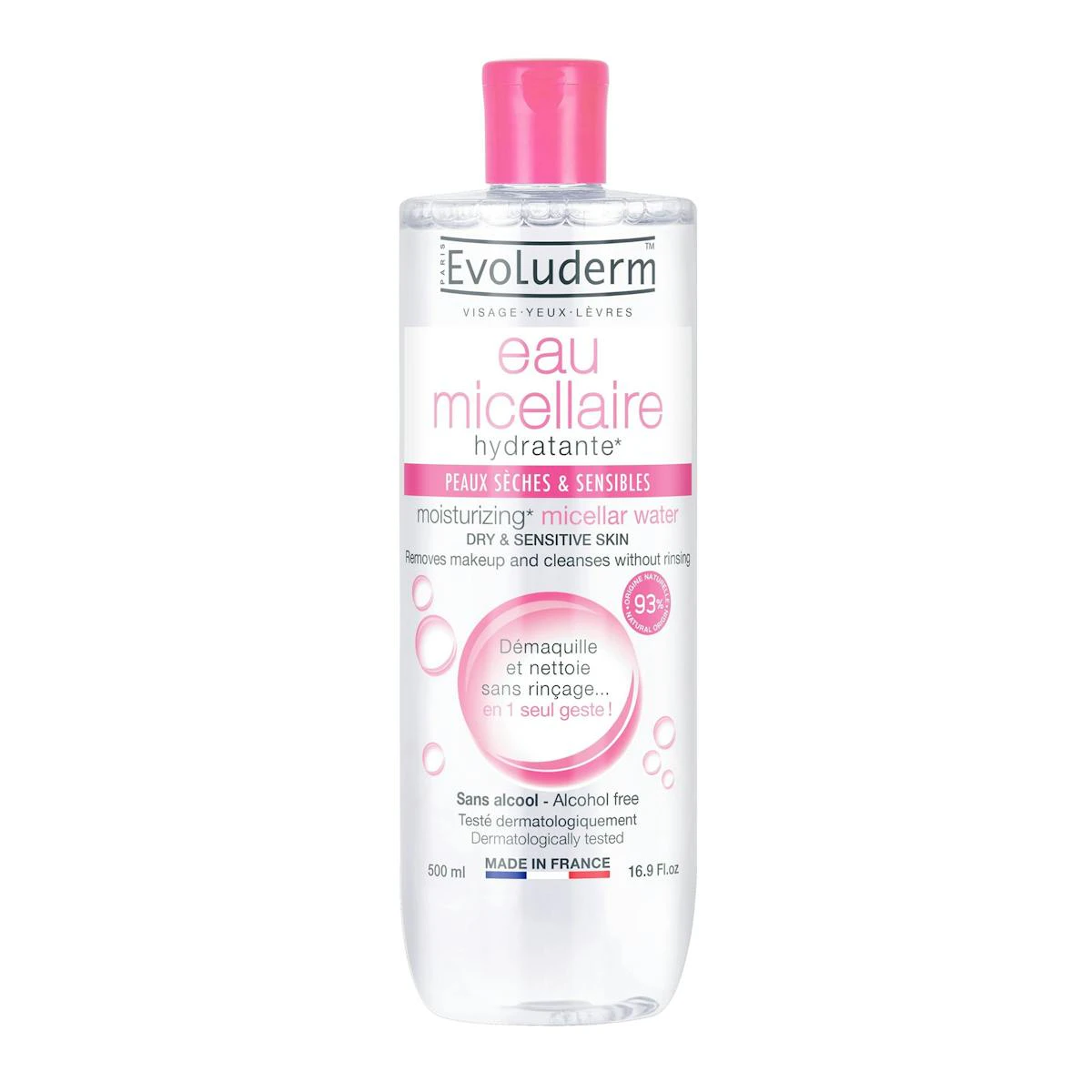 Agua Micelar Desmaquillante Piel Sensible Evoluderm 500 Ml Agua Micelar Desmaquillante Piel Sensible Evoluderm 500 Ml 0