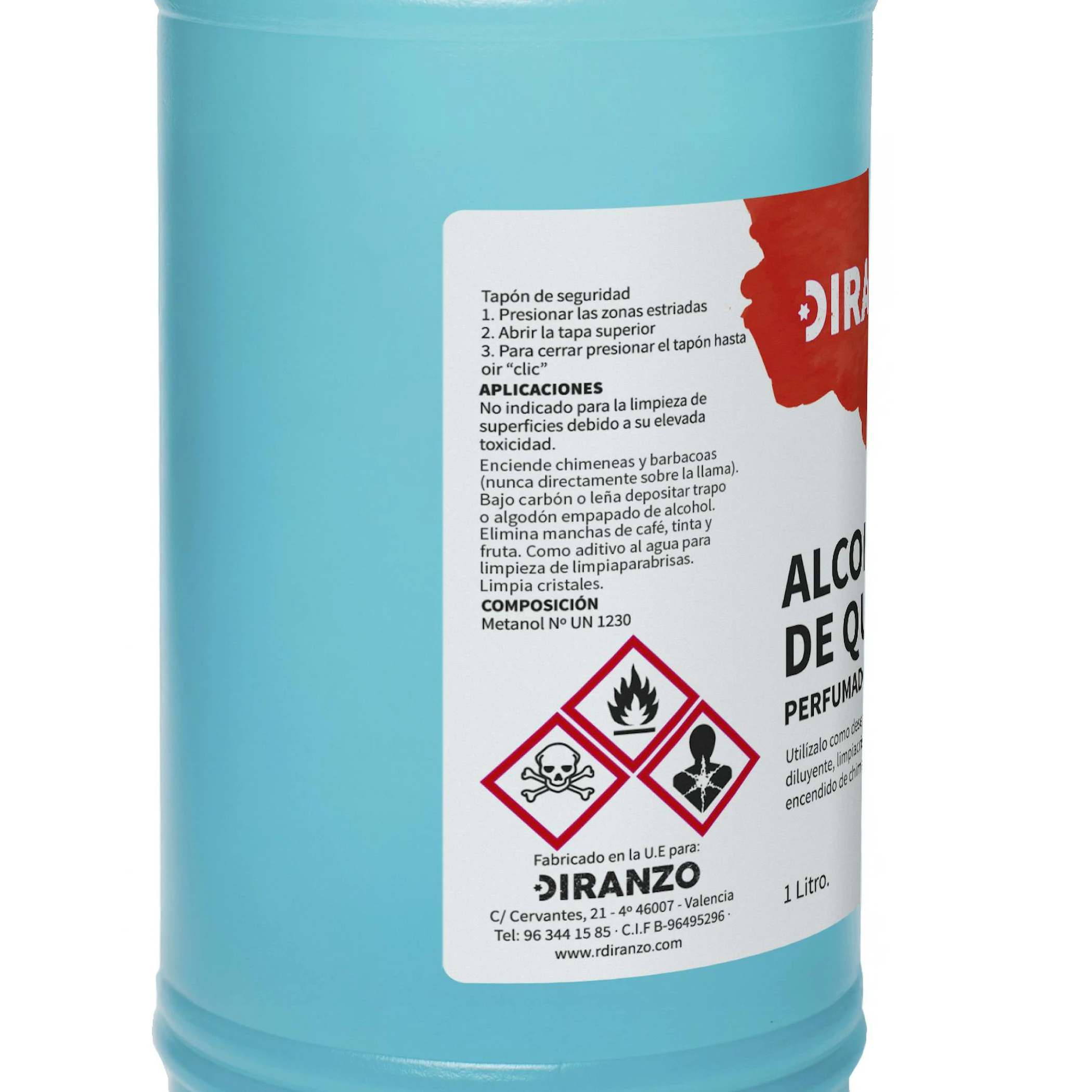 Álcool De Queimar Diranzo 1 Lt