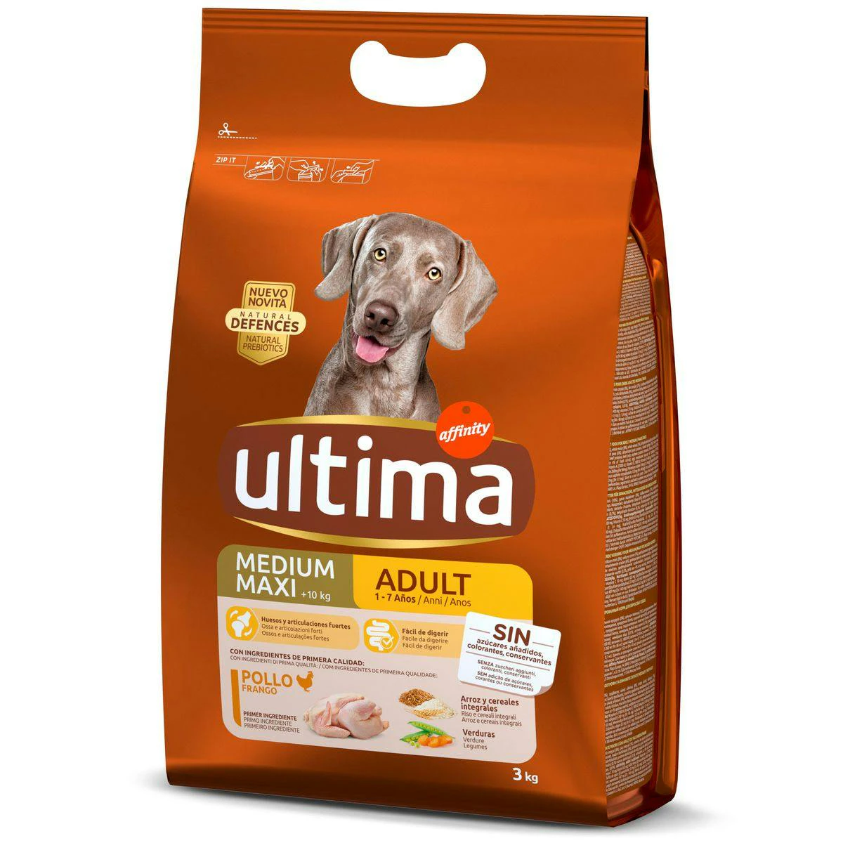 Ração Cão Médio/Maxi Frango Ultima 3Kg