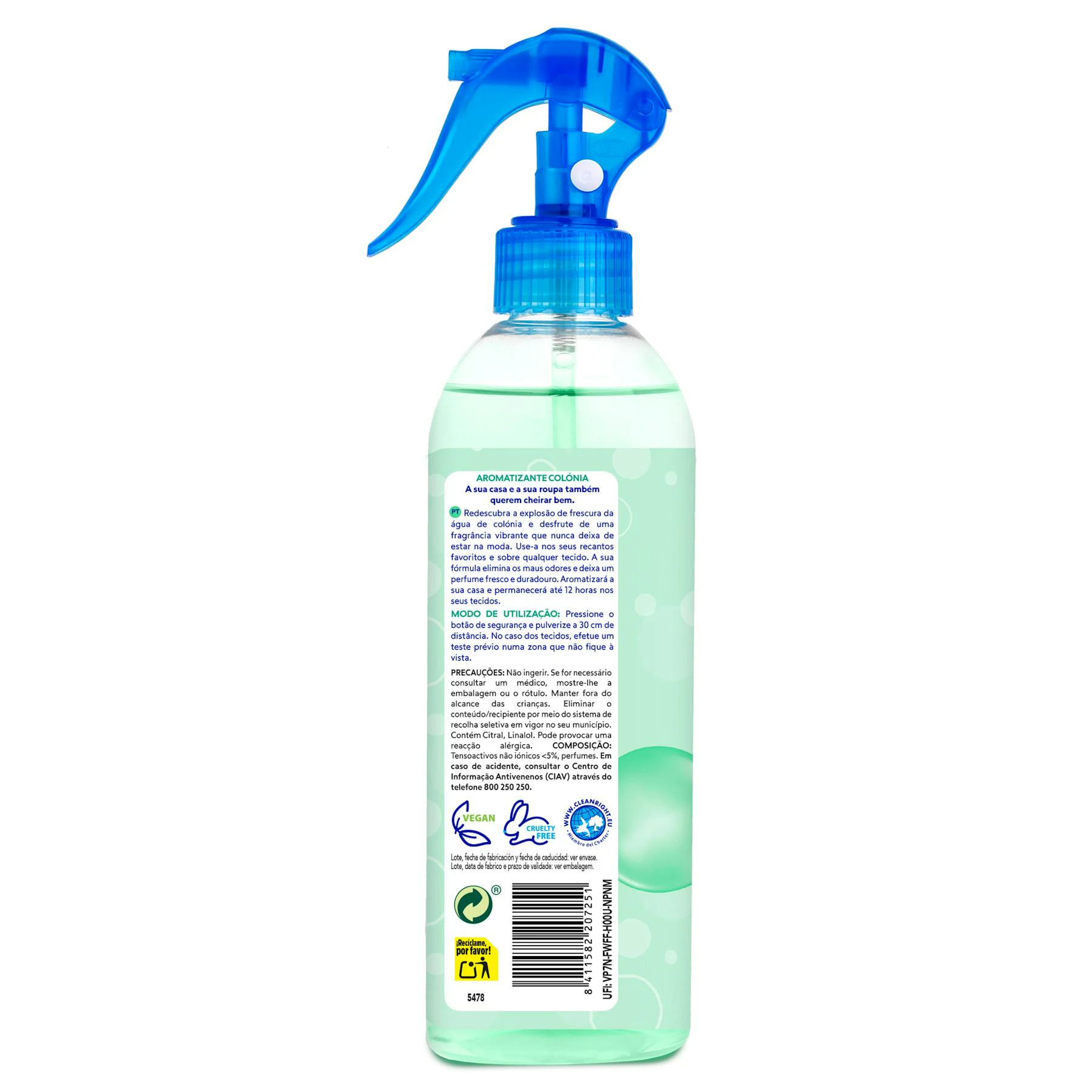 Ambientador Spray Colonia Asevi 400Ml