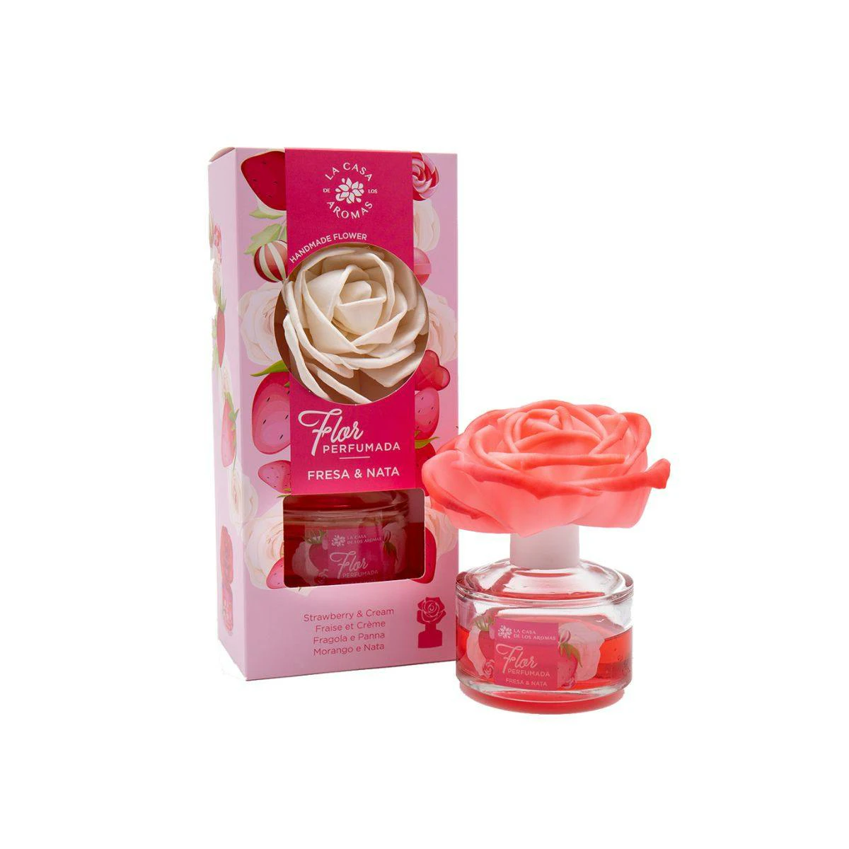 Flor Perfumada Fresa & Nata La Casa De Los Aromas 65Ml Flor Perfumada Fresa & Nata La Casa De Los Aromas 65Ml 0