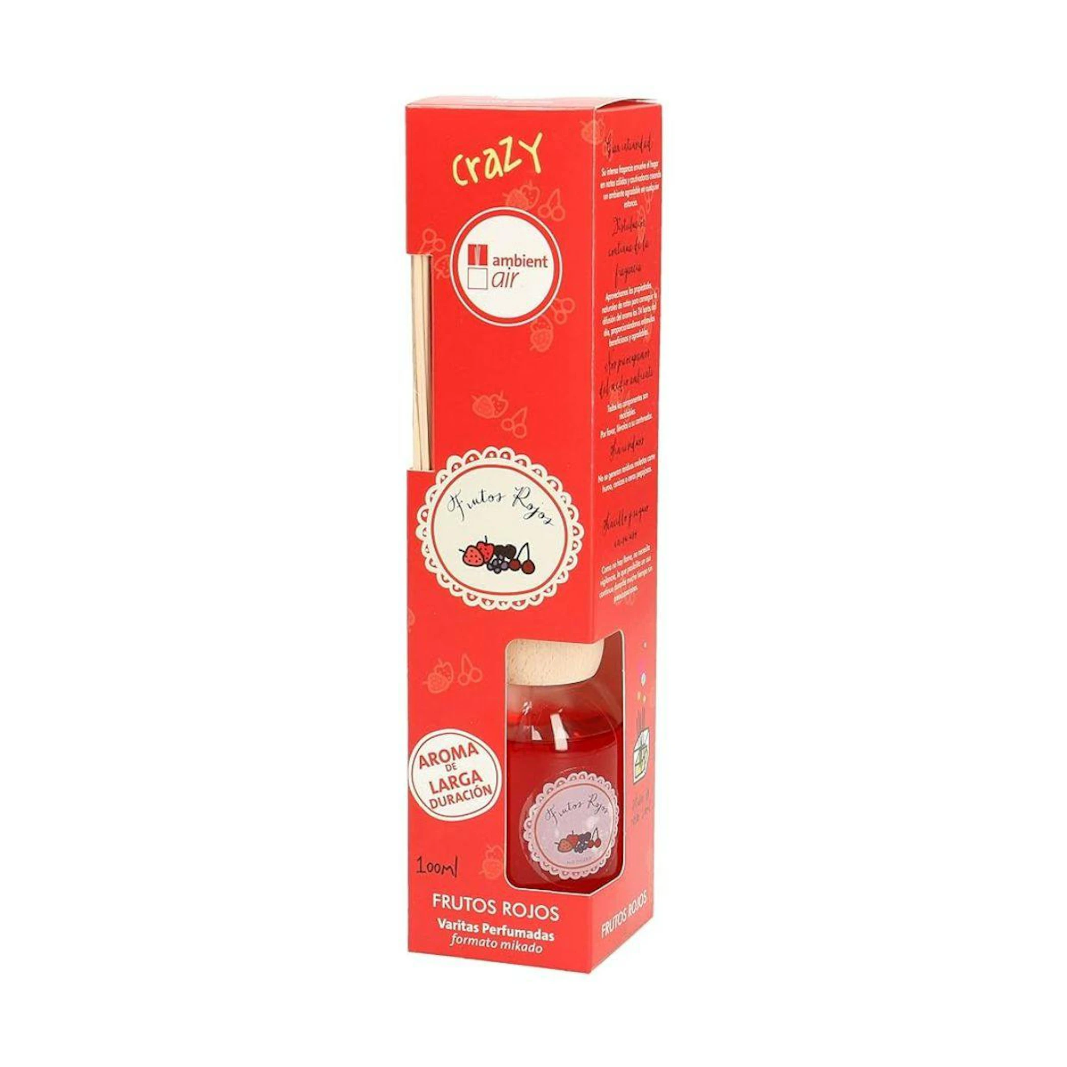 Ambientador Mikado Frutos Rojos Crazy Ambientair 100Ml 0