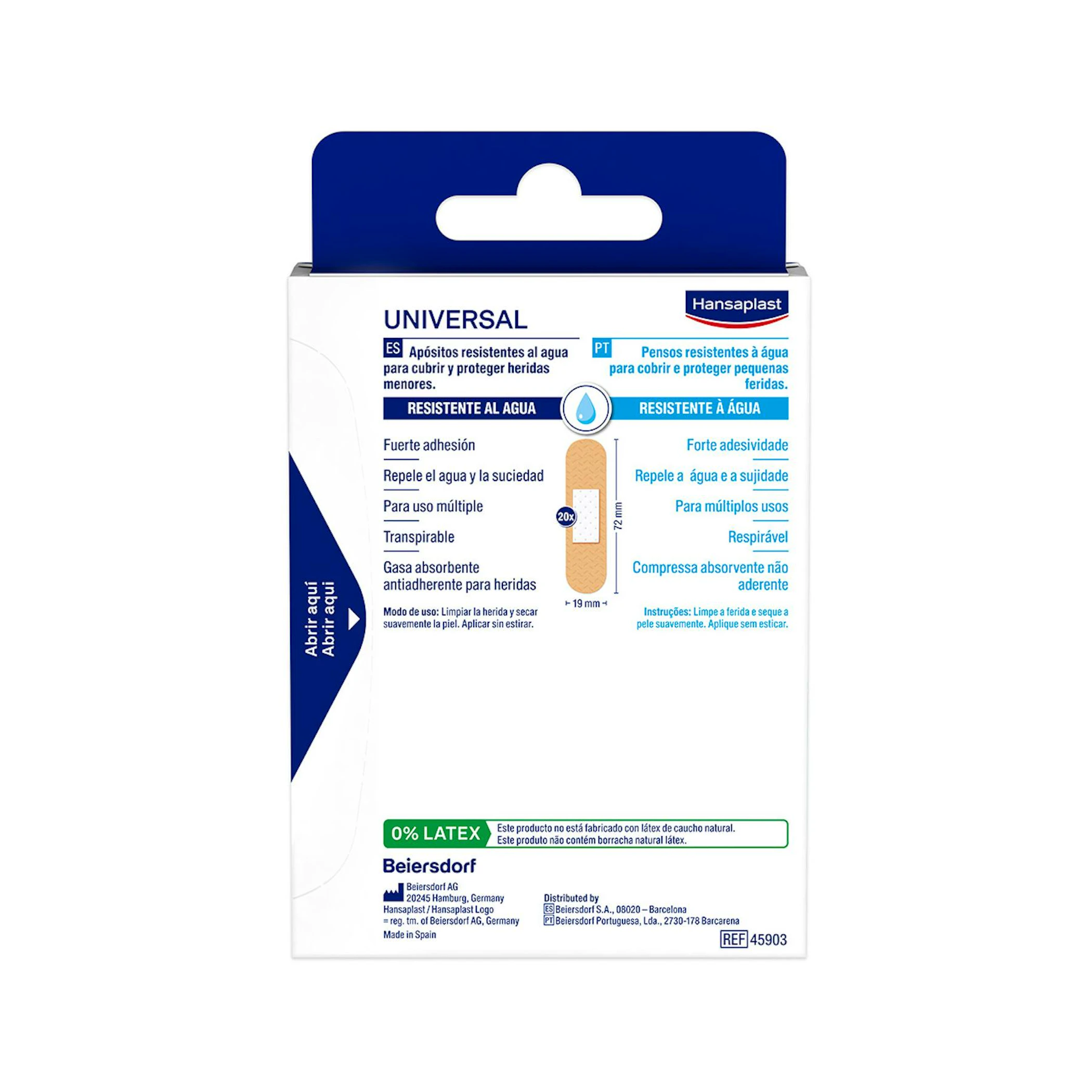 Apósitos Universal Hansaplast Caja 20 Uds