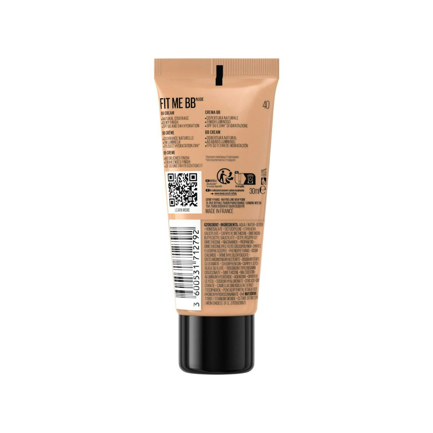 BB Cream Fit Me Nude Maybelline