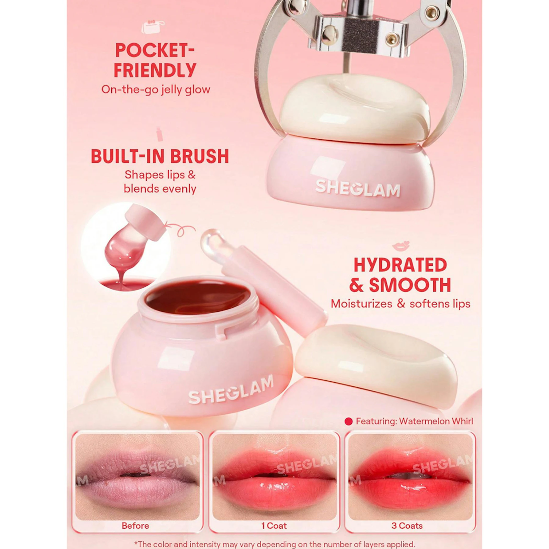 Bálsamo Labial Hydra Jelly Pocket Lip Jam Sheglam