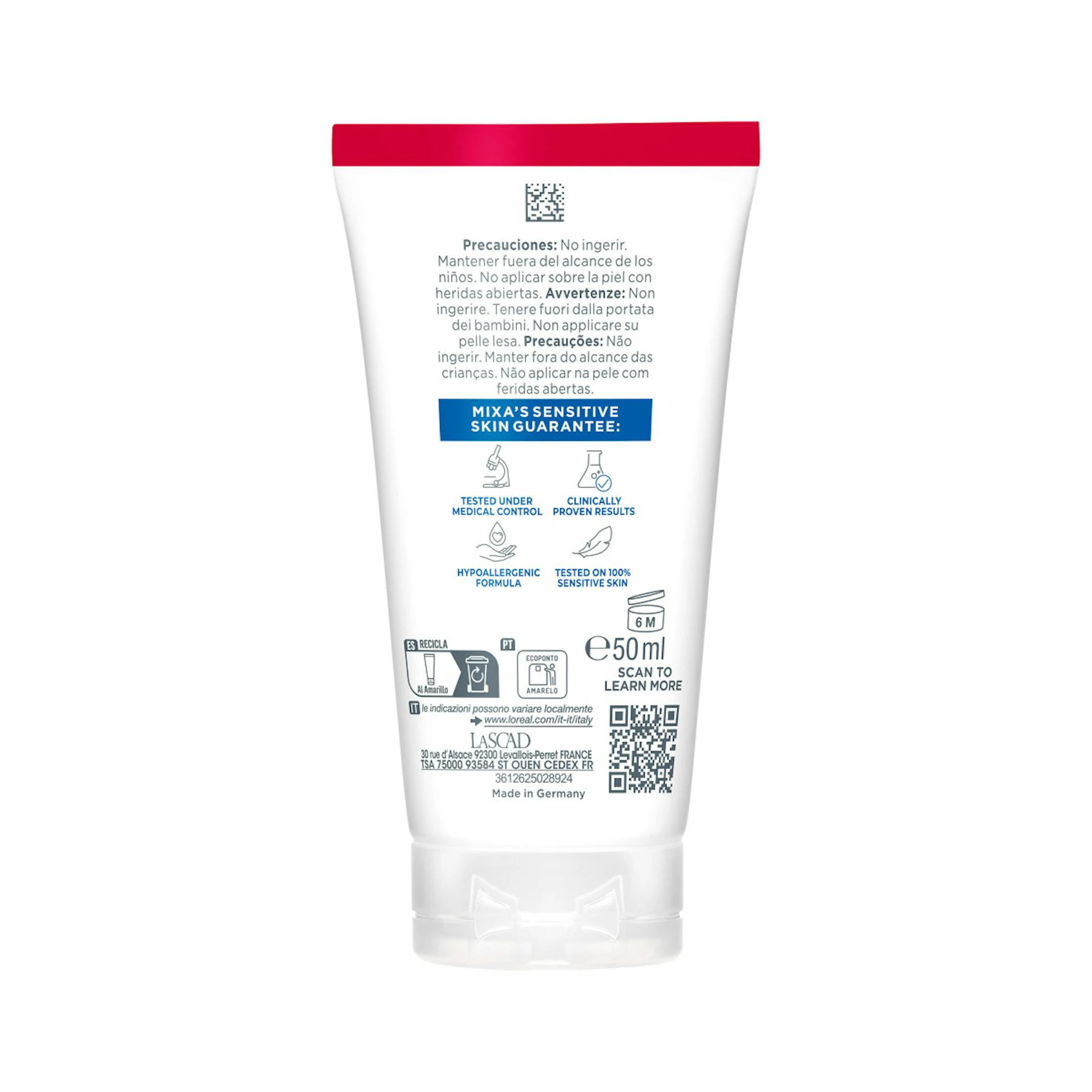 Bálsamo Multiusos Reparador Cica+ Mixa 50 Ml