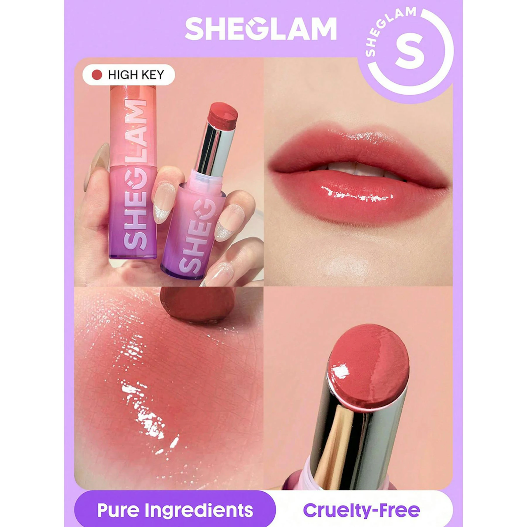 Batom Mirror Kiss High Sheglam