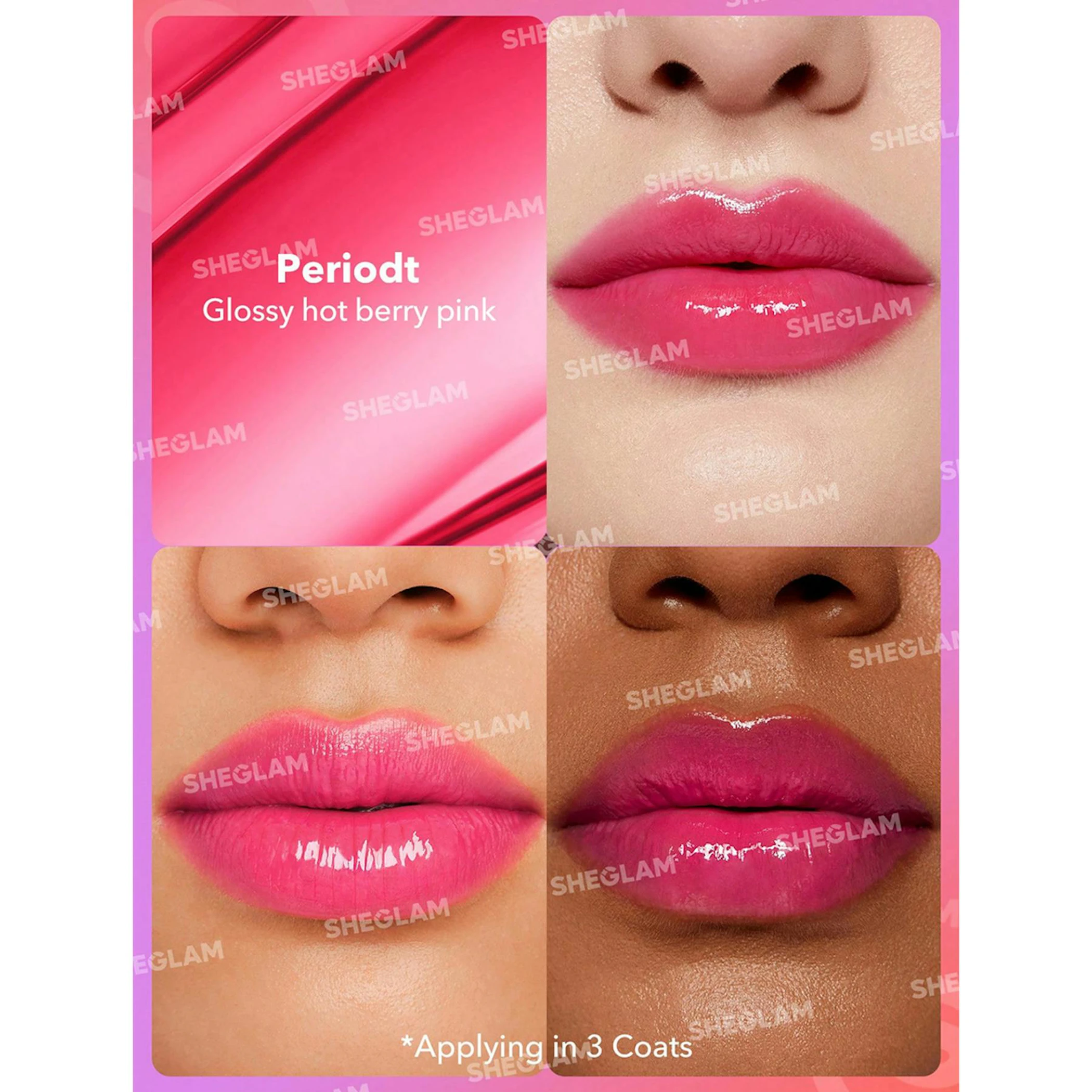 Batom Mirror Kiss High Sheglam