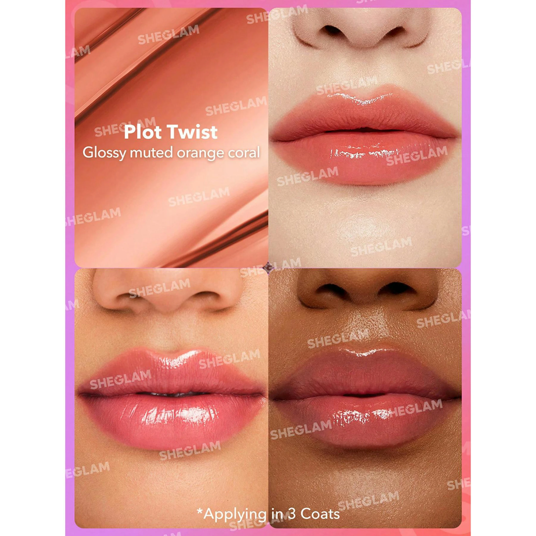 Batom Mirror Kiss High Sheglam