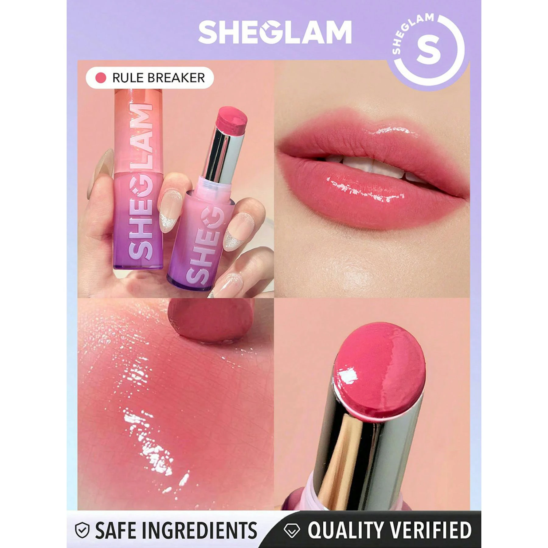 Batom Mirror Kiss High Sheglam