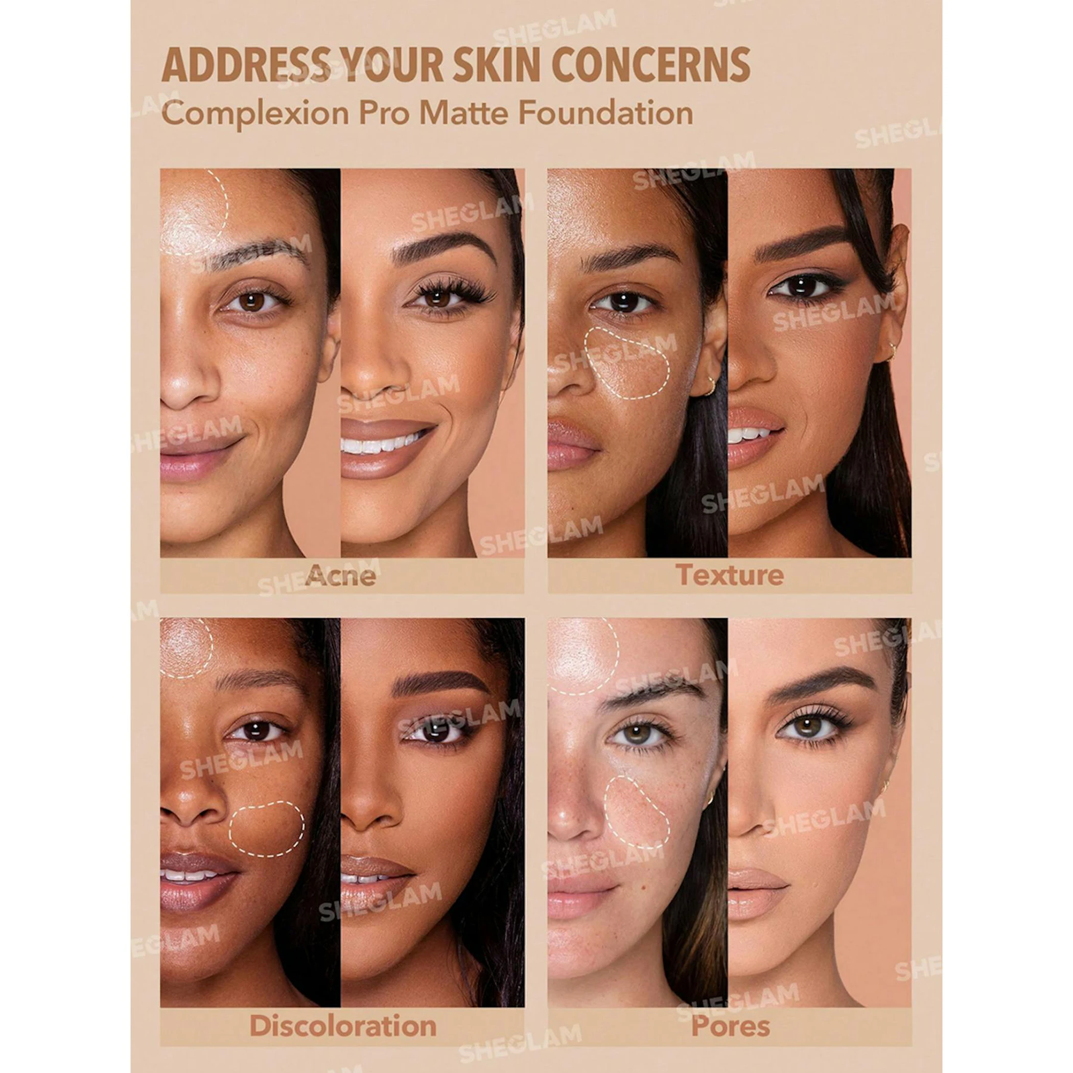 Base De Maquilhagem  Complexion Pro Mate Sheglam