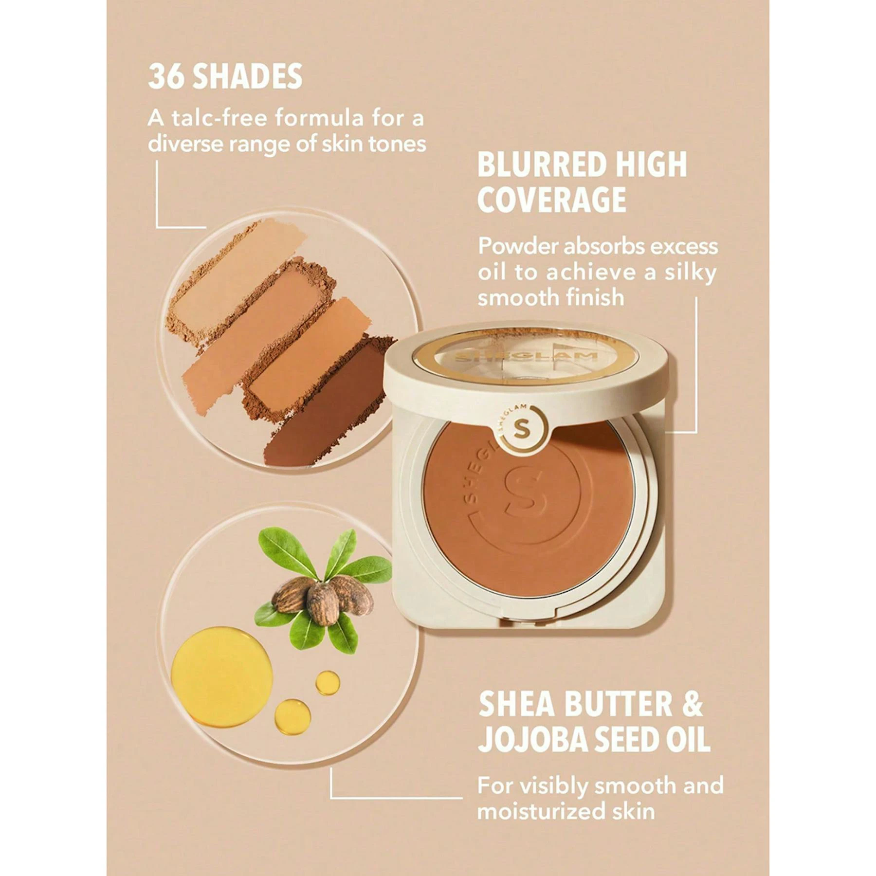 Base De Maquillaje En Polvo Skin-Focus Sheglam